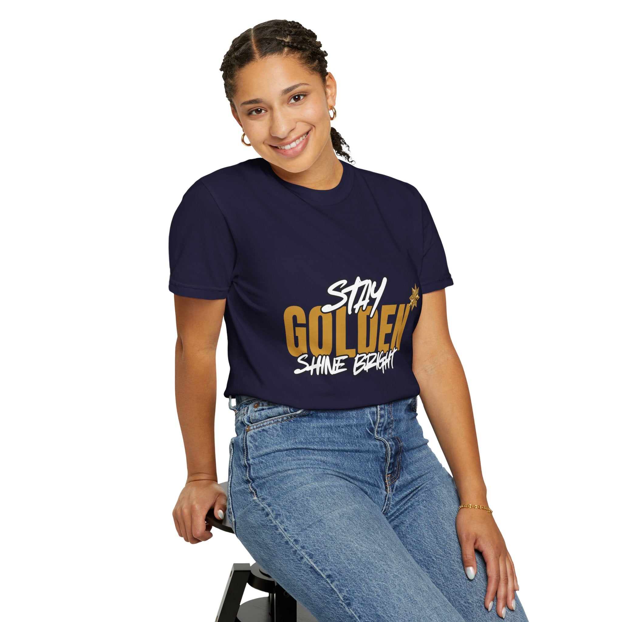 Stay Golden Graphic T-Shirt — "Stay Golden, Shine Bright" Tee