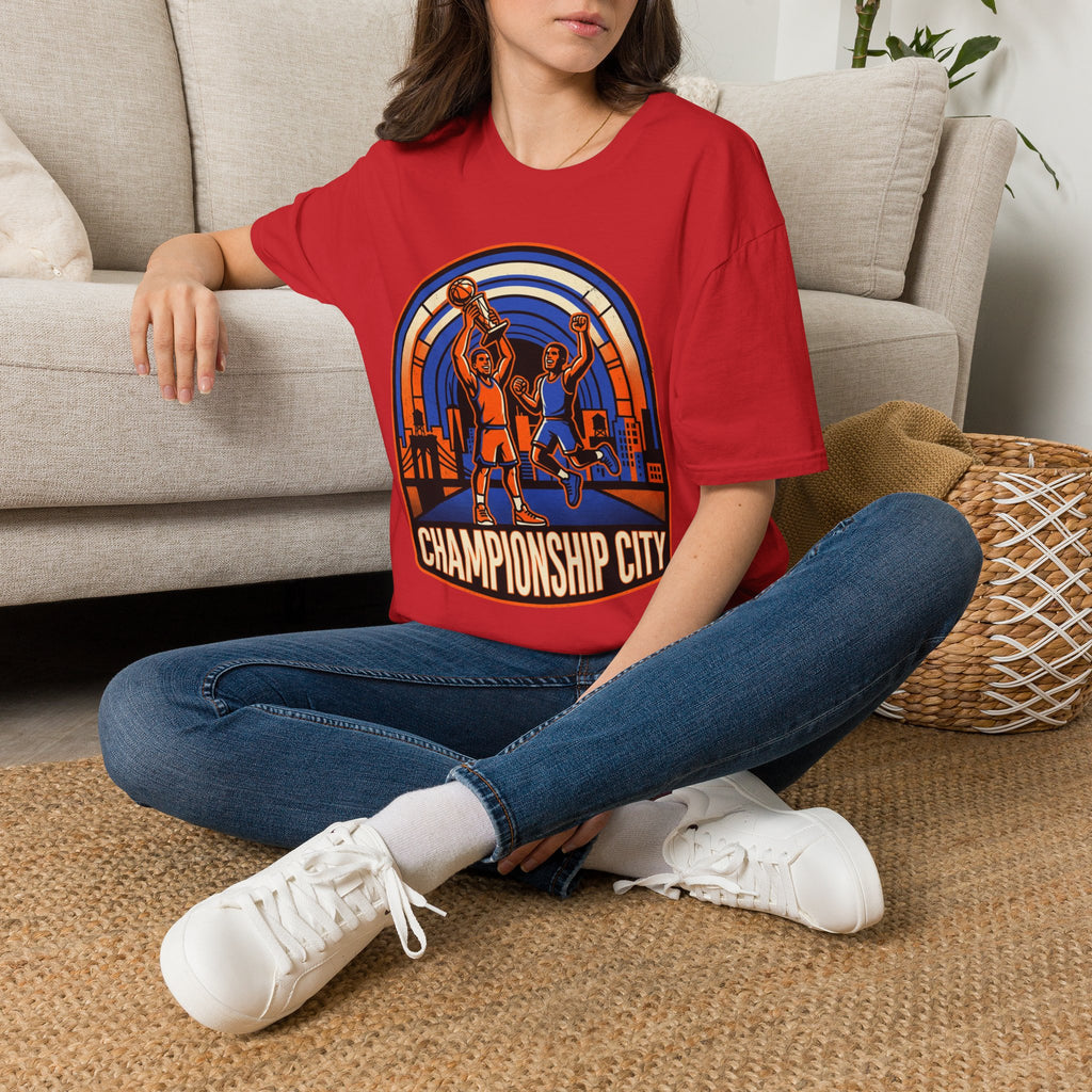 Championship City Basketball T-Shirt — Retro Winners Hoop Tee