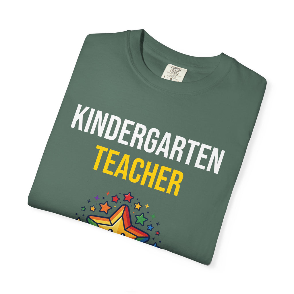 Kindergarten Teacher T-Shirt - "Shaping Little Minds Daily" Cute Star Design