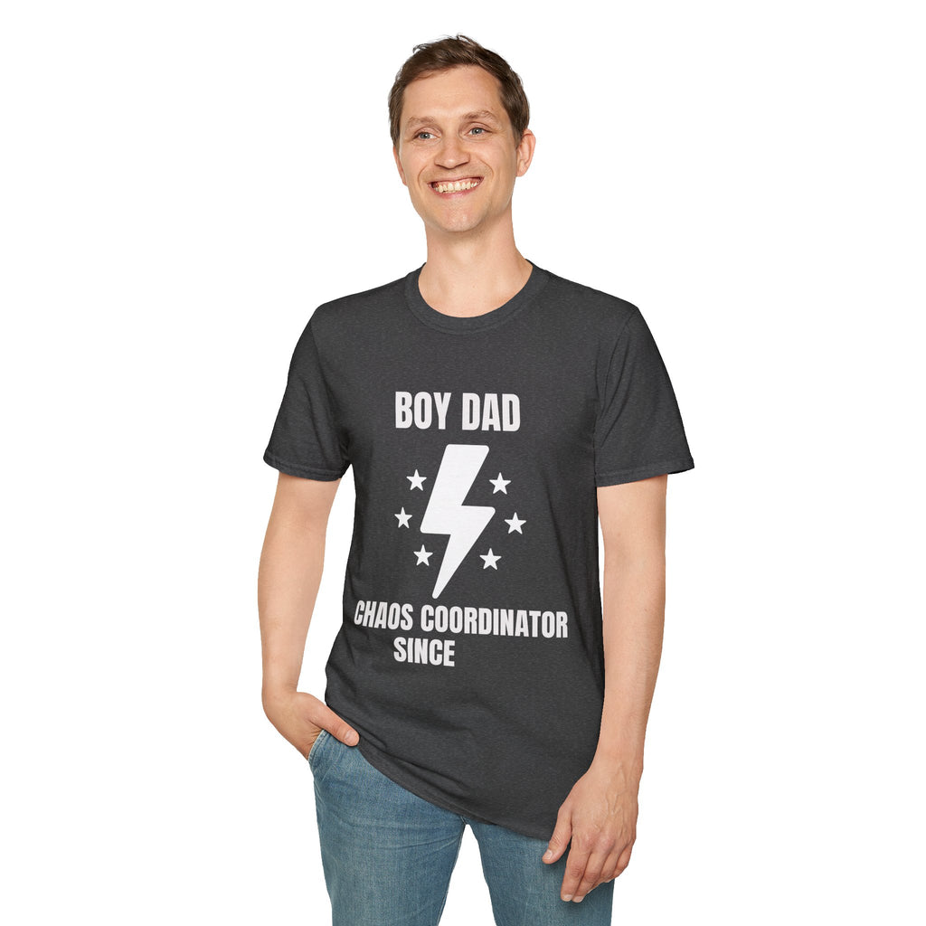 Boy Dad Chaos Coordinator T-Shirt — Funny Father's Day Gift Tee