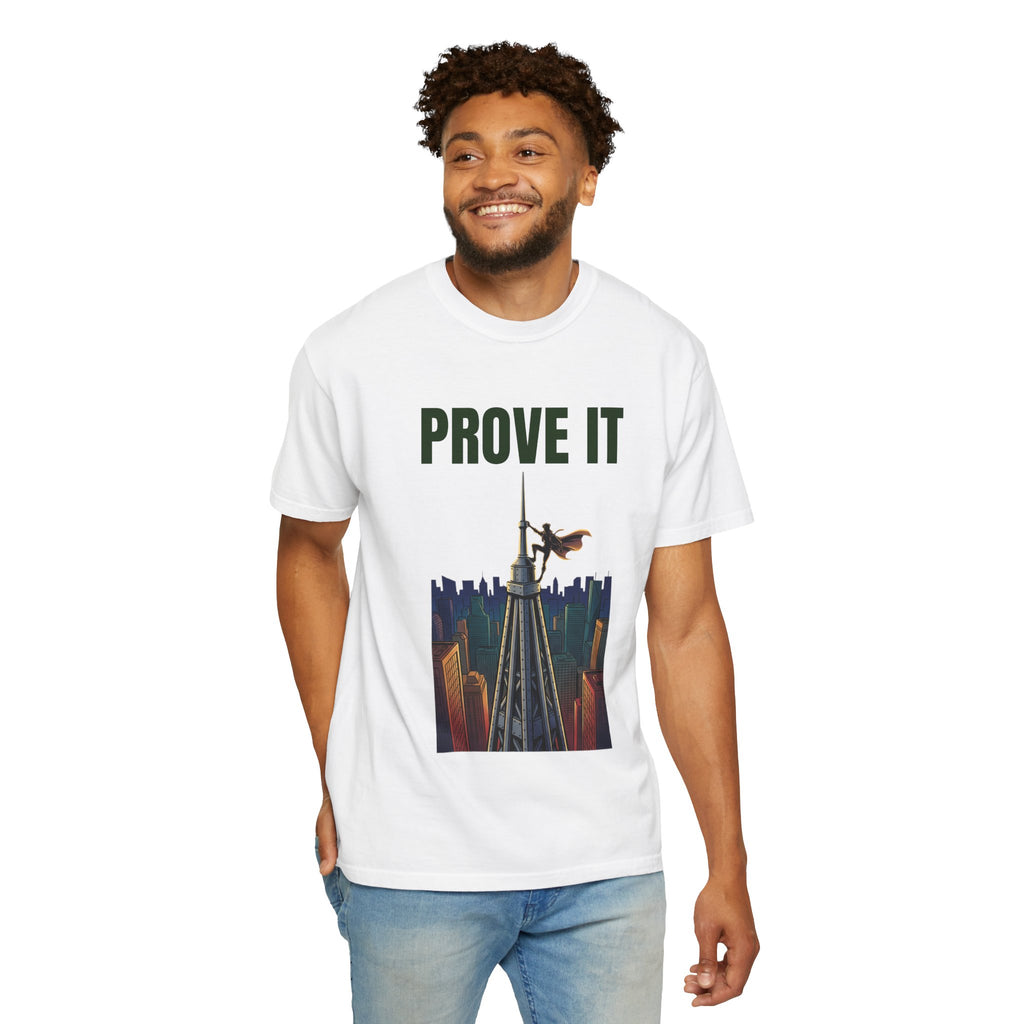 Prove It T‑Shirt — Parkour Rooftop Silhouette Graphic Tee