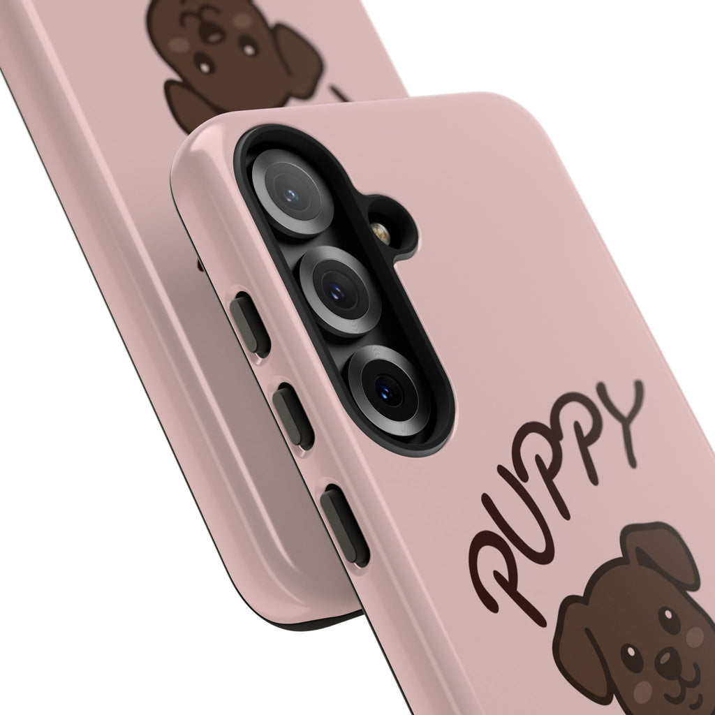 Puppy Lover Phone Case — Cute Brown Puppy Tough Phone Cover
