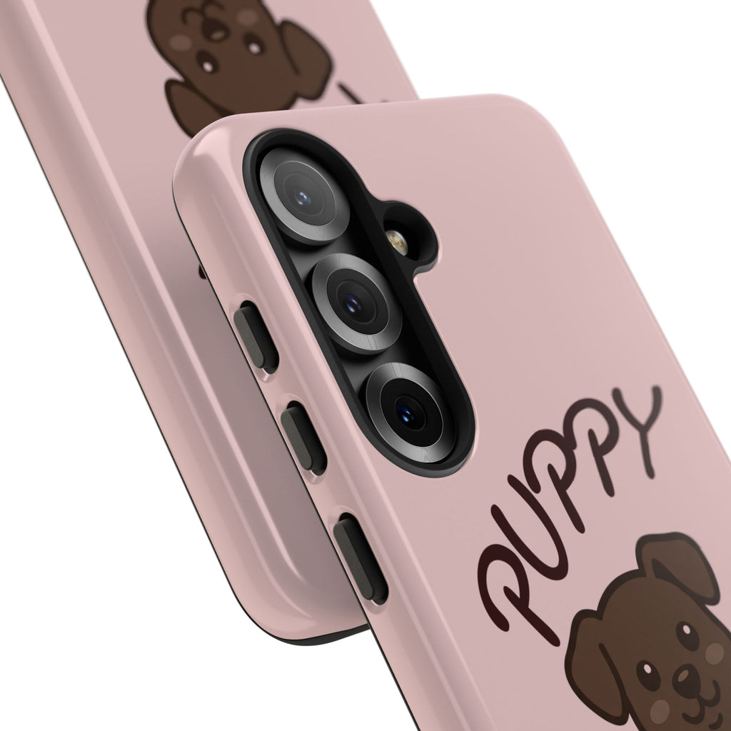 Puppy Lover Phone Case — Cute Brown Puppy Tough Phone Cover