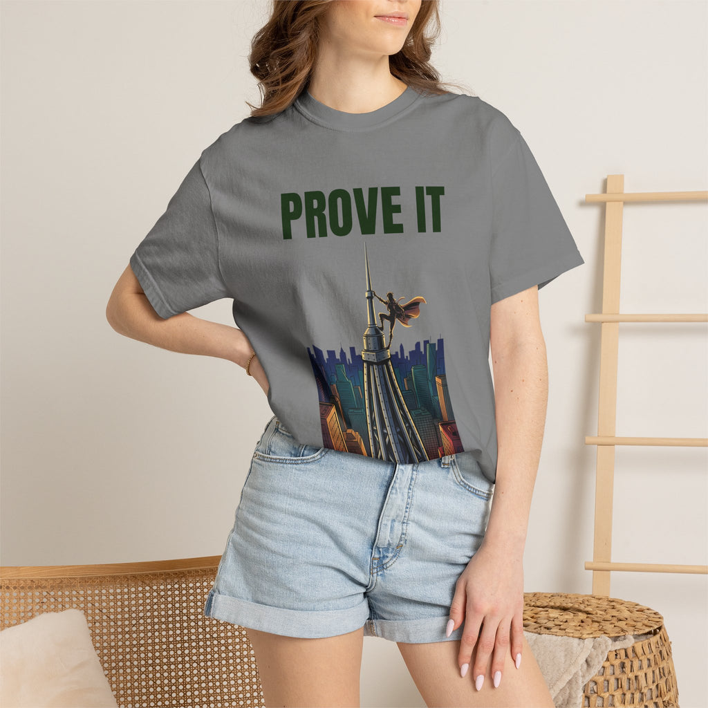 Prove It T‑Shirt — Parkour Rooftop Silhouette Graphic Tee