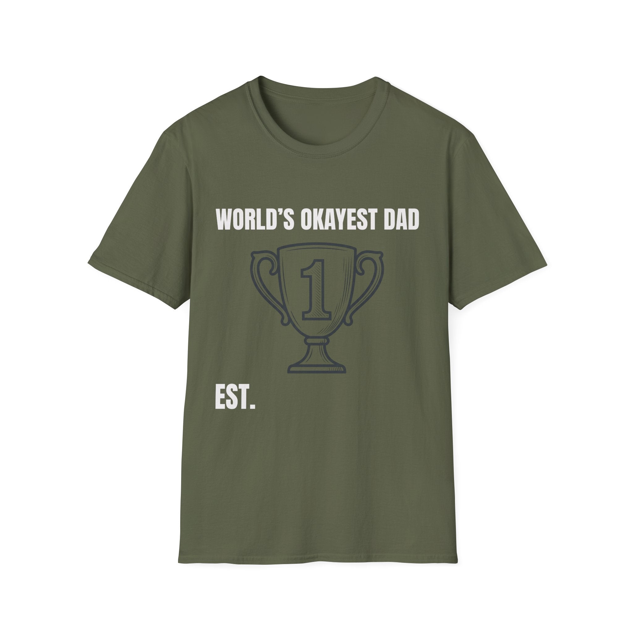 World's Okayest Dad T-Shirt — Funny Personalized Father's Day Gift Tee