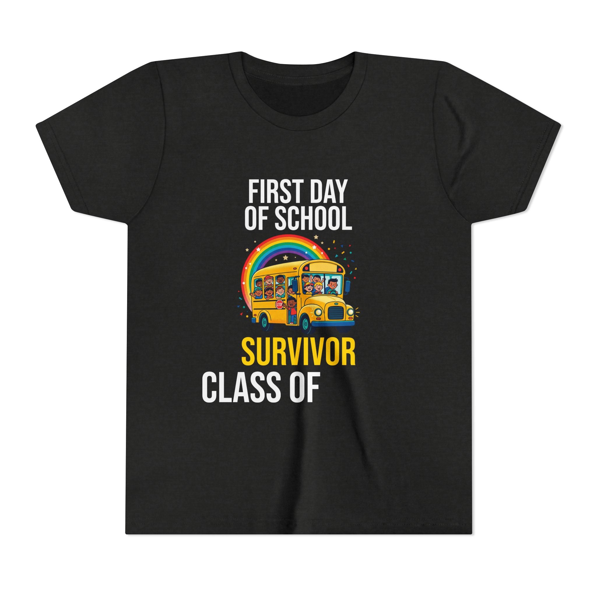 First Day Of School Survivor T-Shirt — Funny Back To School Kids Gift Tee