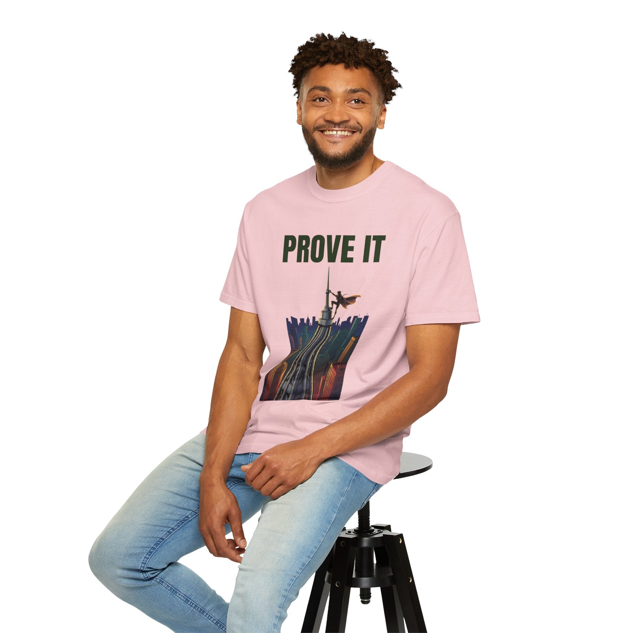 Prove It T‑Shirt — Parkour Rooftop Silhouette Graphic Tee
