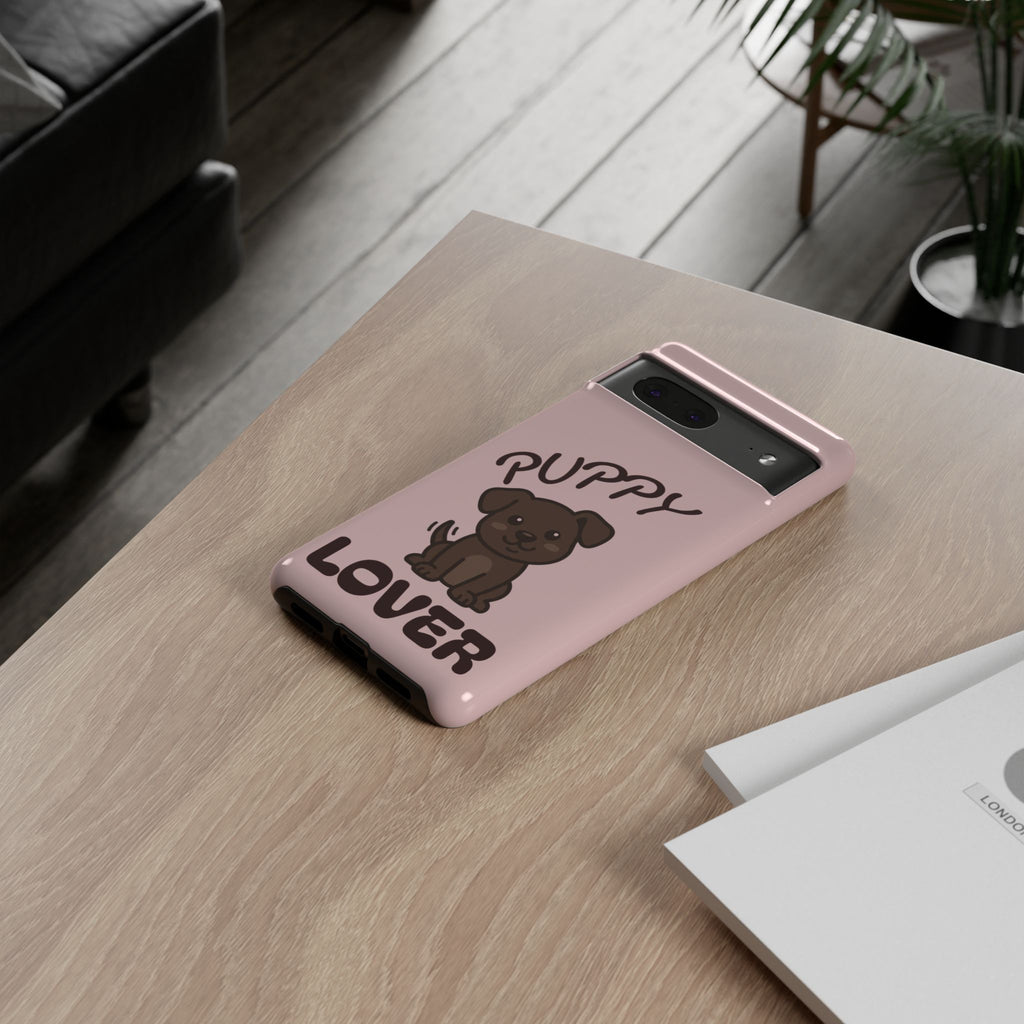 Puppy Lover Phone Case — Cute Brown Puppy Tough Phone Cover