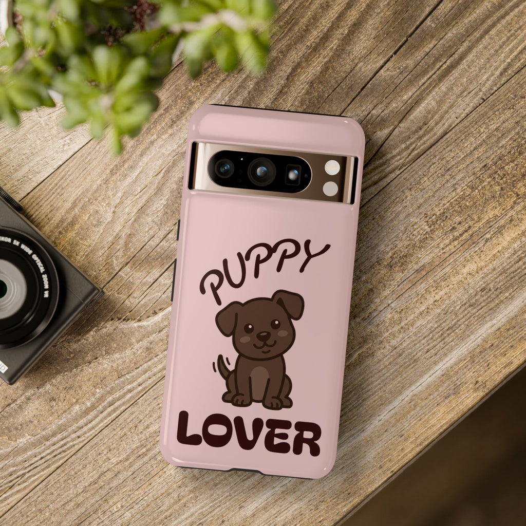 Puppy Lover Phone Case — Cute Brown Puppy Tough Phone Cover
