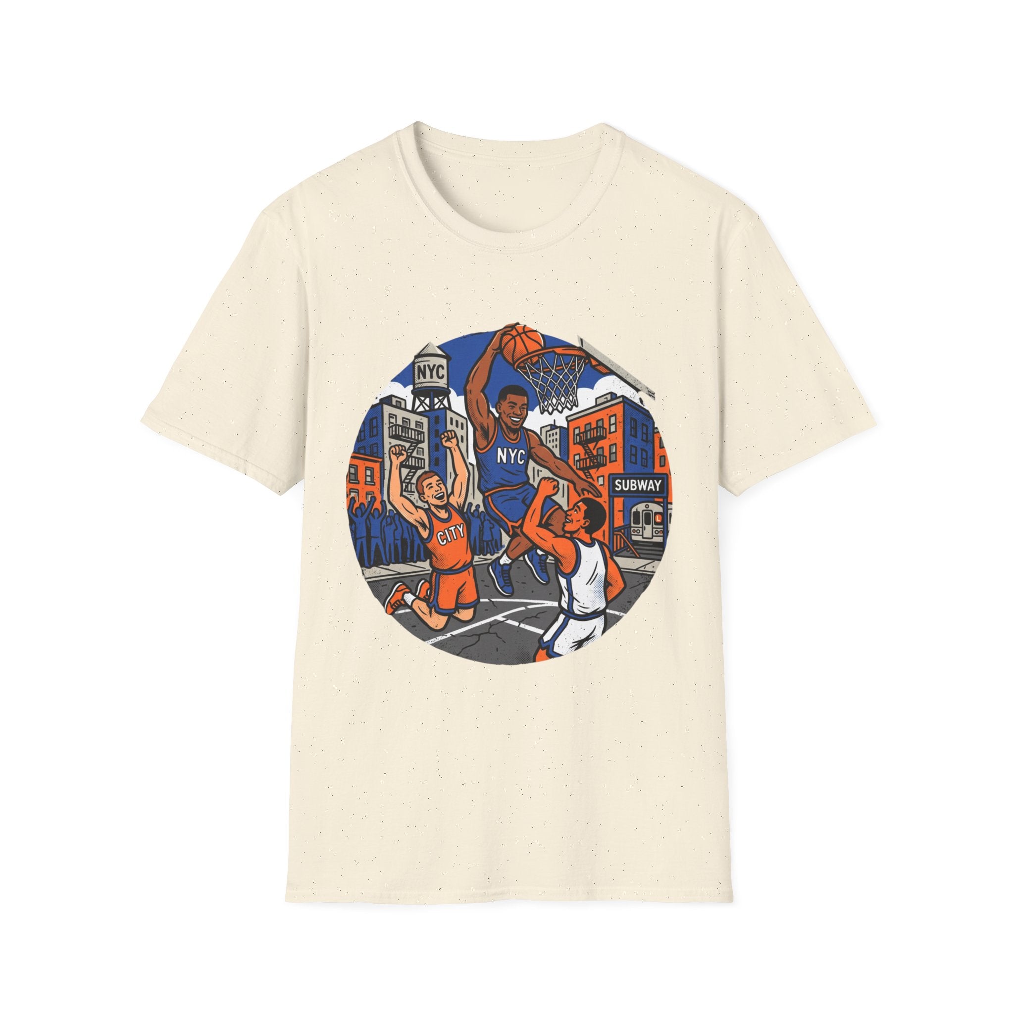 New York Hoops Run Cartoon Tee
