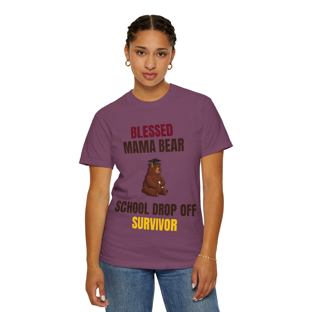 Mama Bear "School Drop Off Survivor" T-Shirt