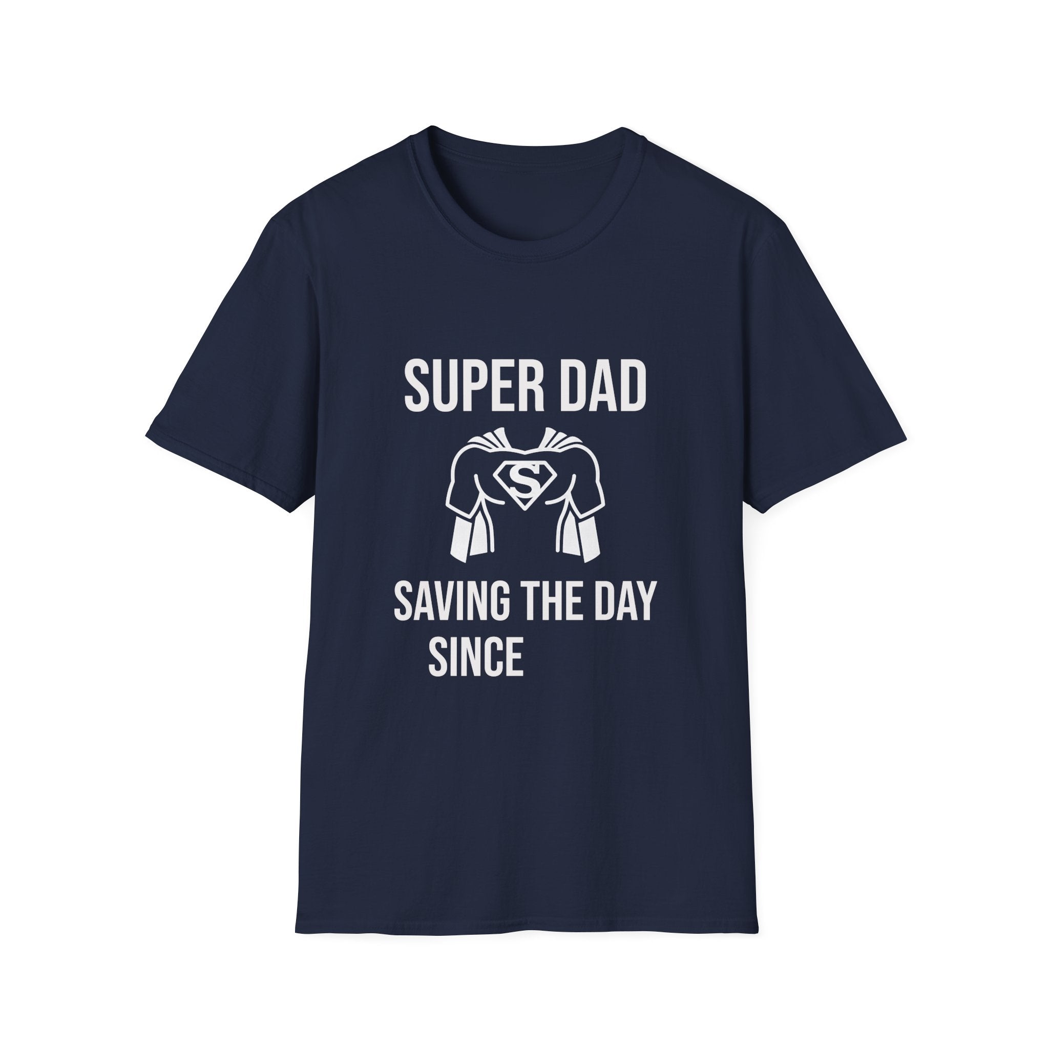 Super Dad T-Shirt — 'Super Dad' Saving the Day Graphic Tee for Fathers, Father’s Day Gift