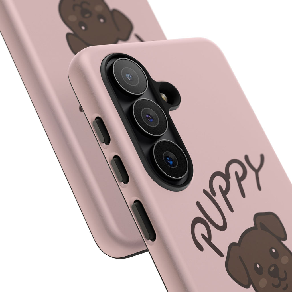 Puppy Lover Phone Case — Cute Brown Puppy Tough Phone Cover