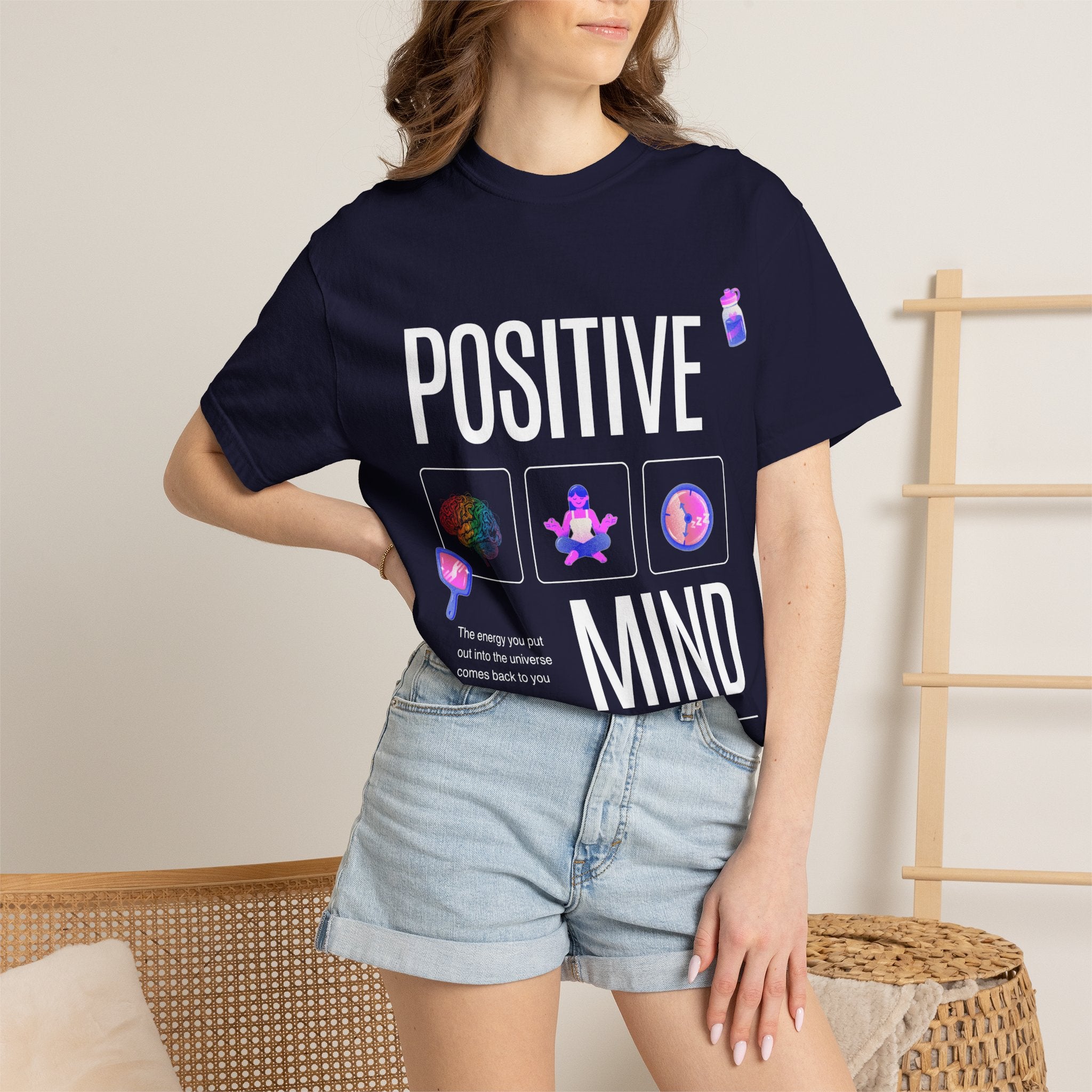 Positive Mind T-Shirt — Inspirational Mental Health Graphic Tee