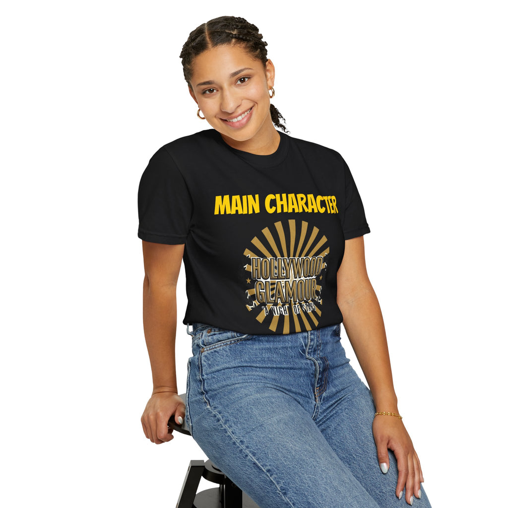 Main Character Energy Only T-Shirt — Hollywood Glamour Graphic