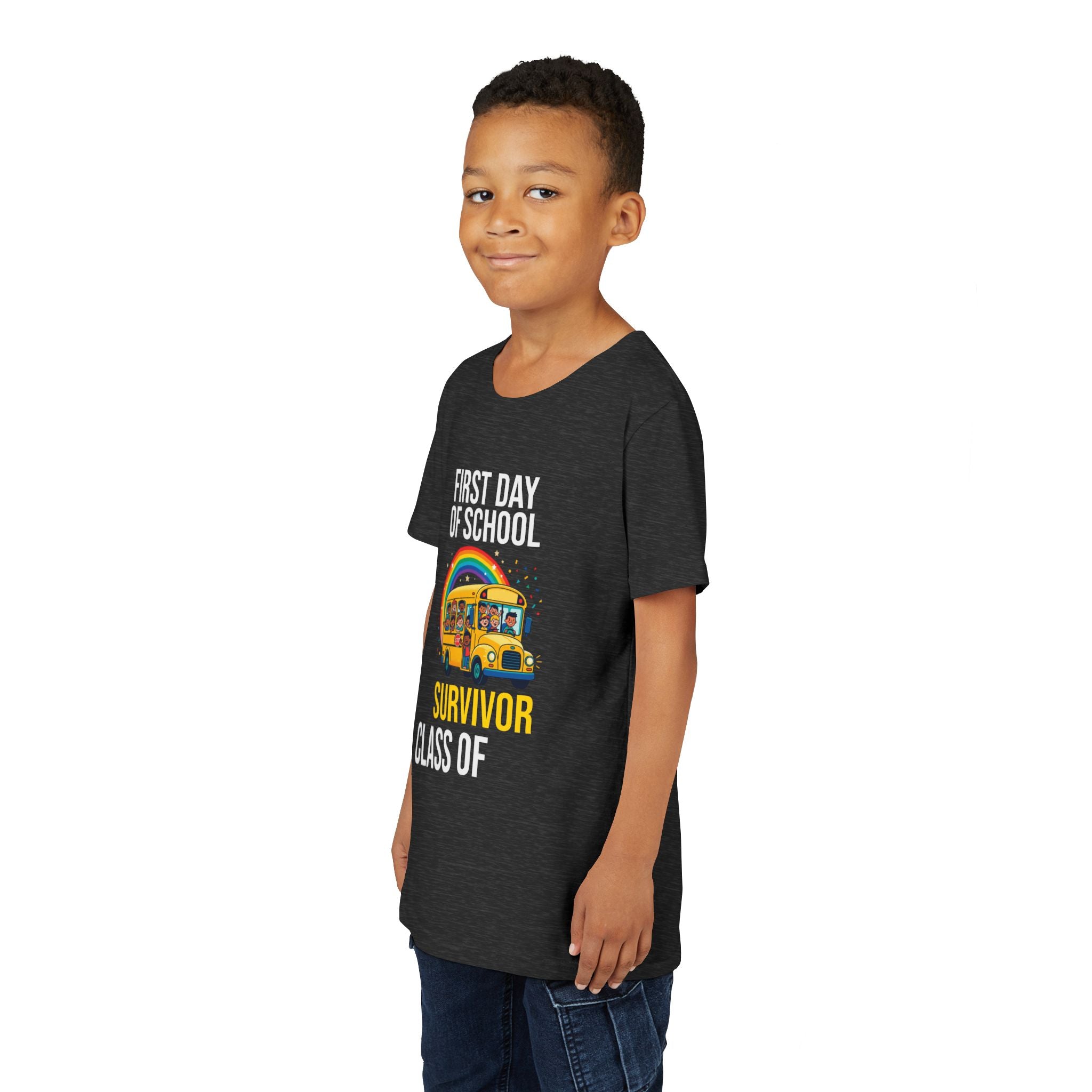 First Day Of School Survivor T-Shirt — Funny Back To School Kids Gift Tee