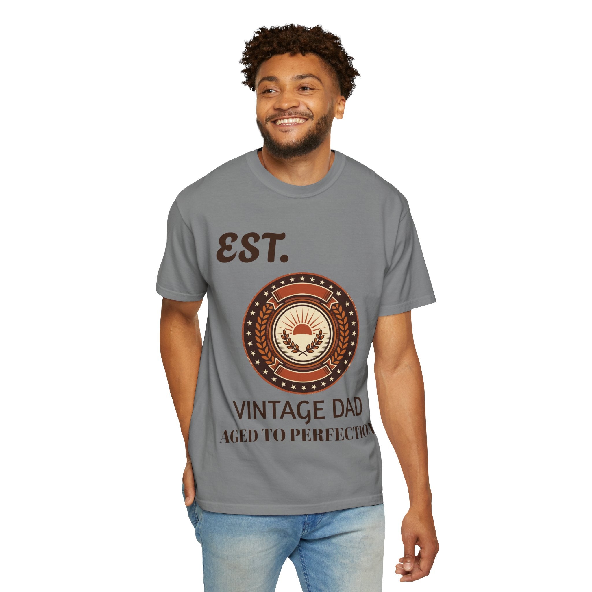 Vintage Dad Est. Year T-Shirt — Retro Father's Day Gift Aged To Perfection Tee