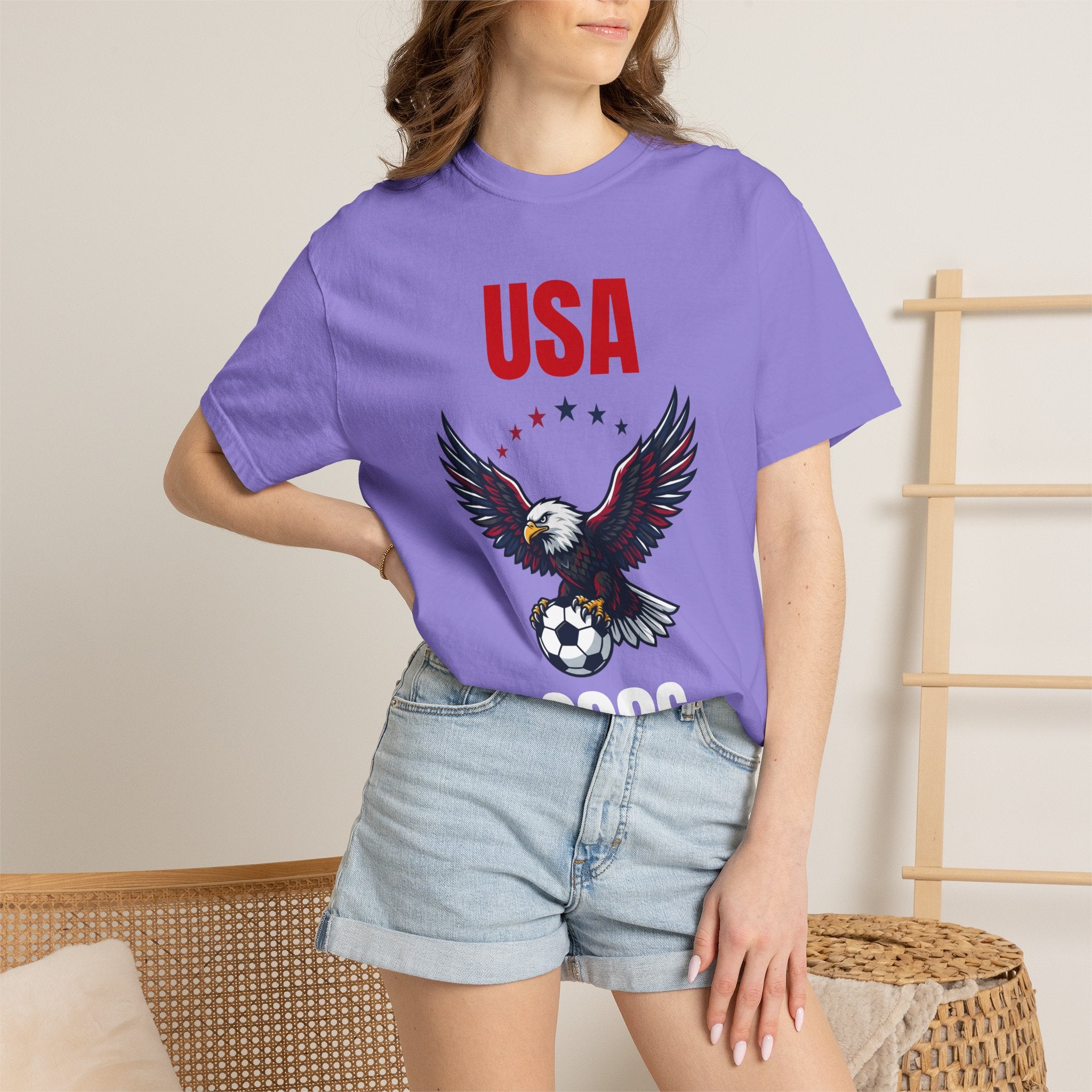 USA 2026 Eagle Soccer T-Shirt — Patriotic Men’s Women’s Team Fan Tee