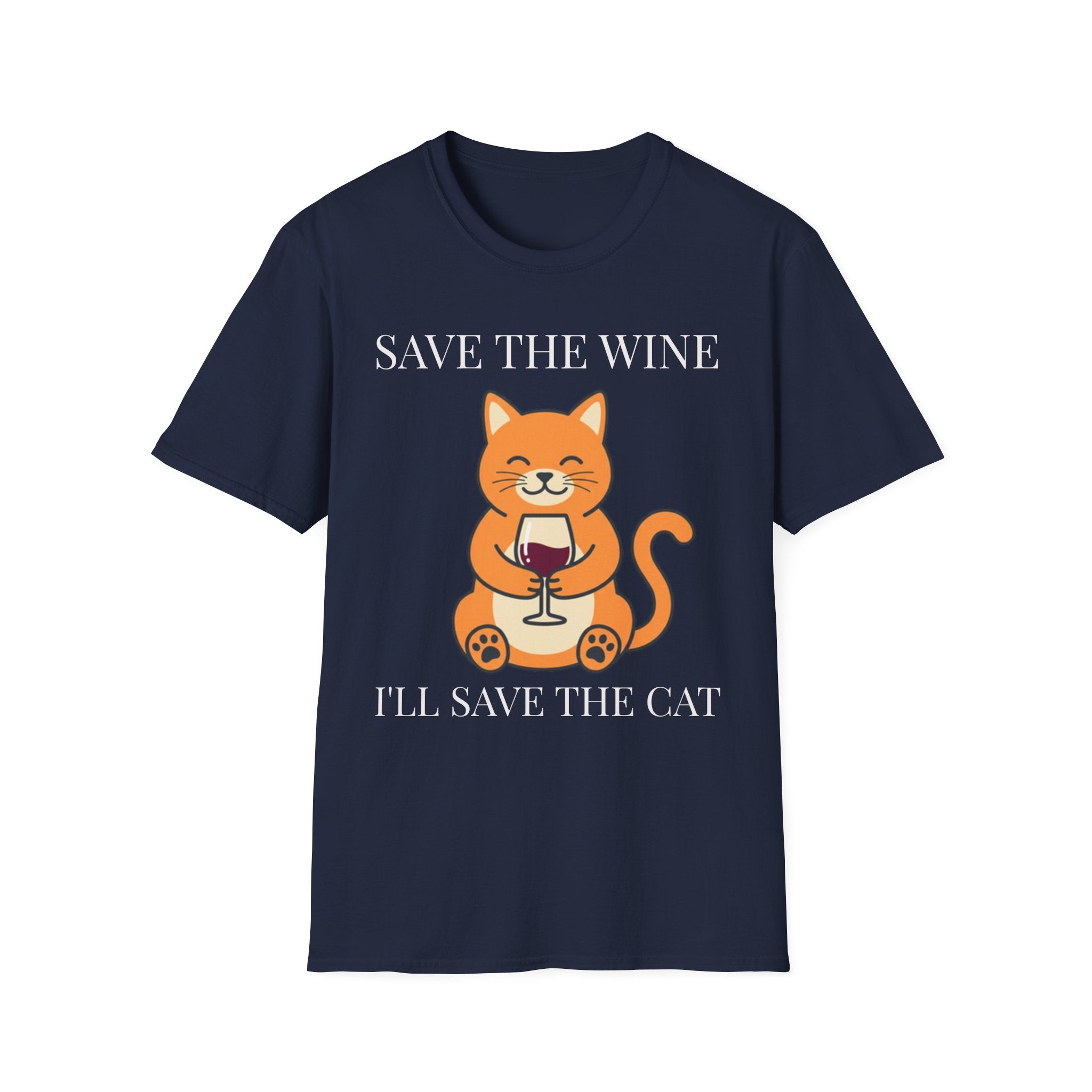 Cat Mom Wine Shirt — Funny Cat Lady Tee, Gift for Her