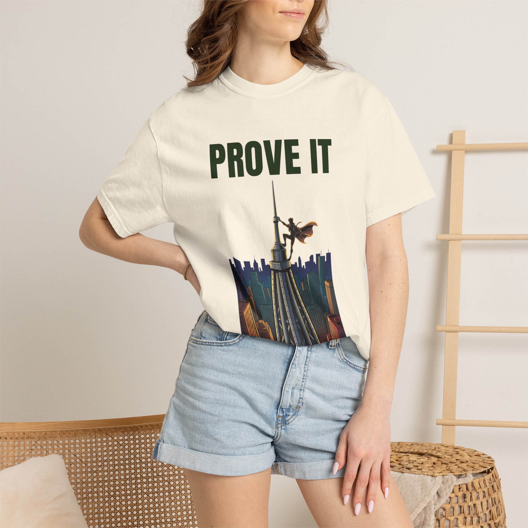 Prove It T‑Shirt — Parkour Rooftop Silhouette Graphic Tee