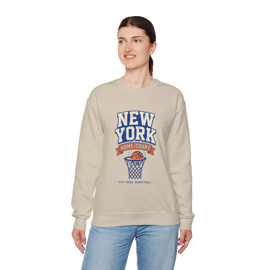 New York Home Court Sweatshirt | Vintage Basketball Pride