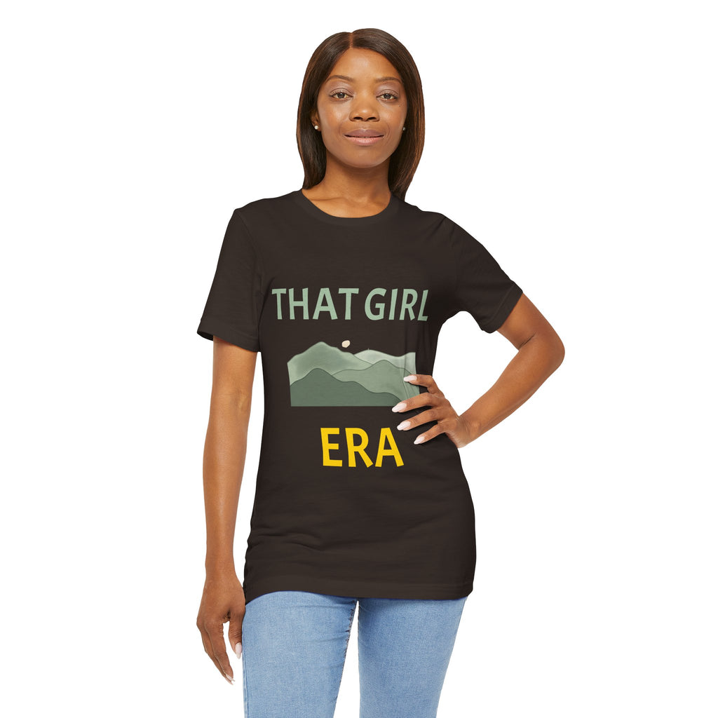 That Girl Era T-Shirt – Retro Mountain Graphic Tee for Empowered Women