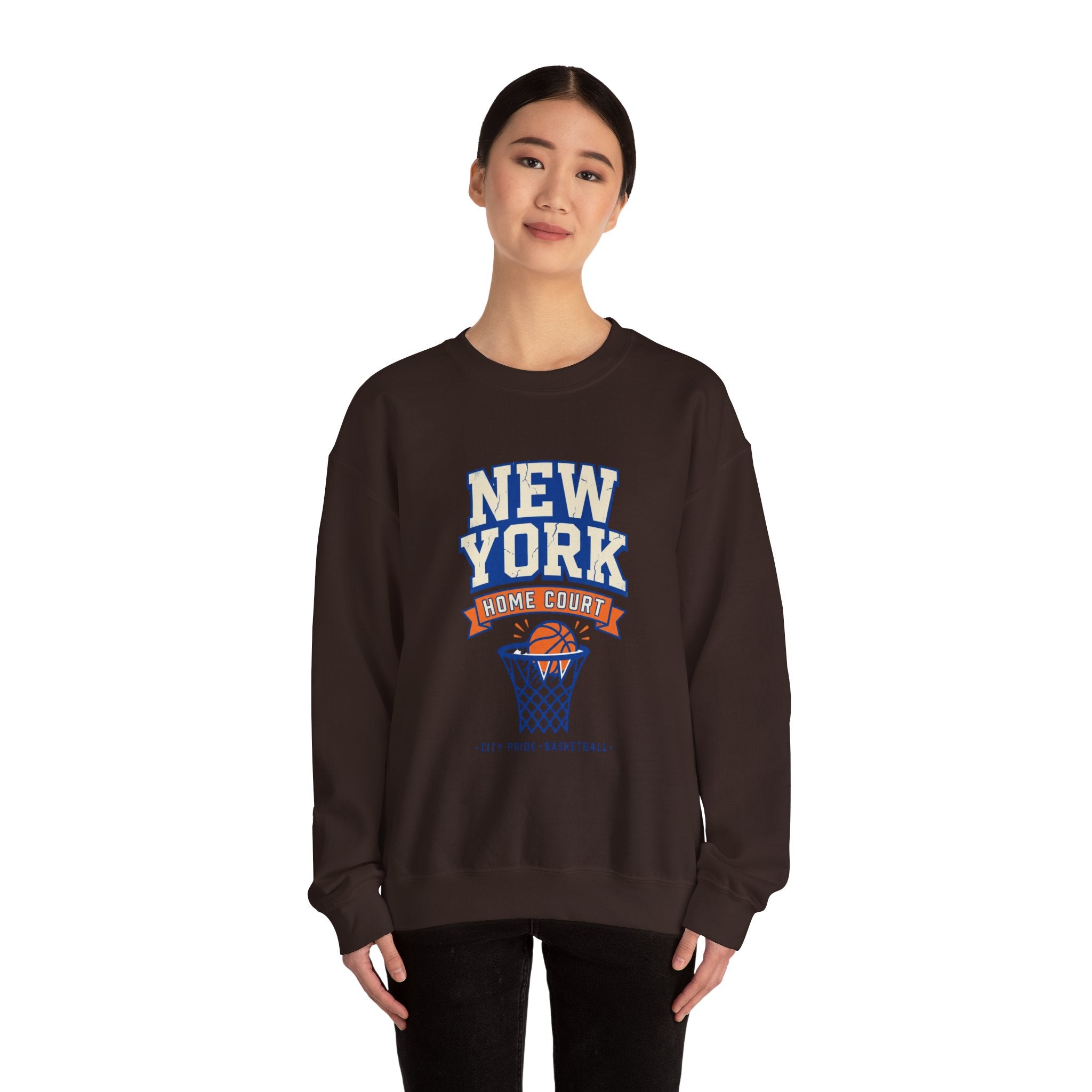 New York Home Court Sweatshirt | Vintage Basketball Pride
