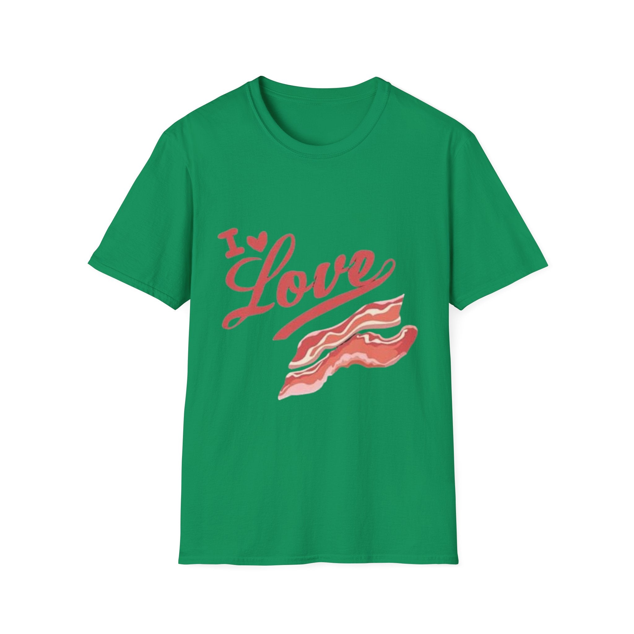 I Love Bacon T-Shirt — Retro Script Breakfast Tee
