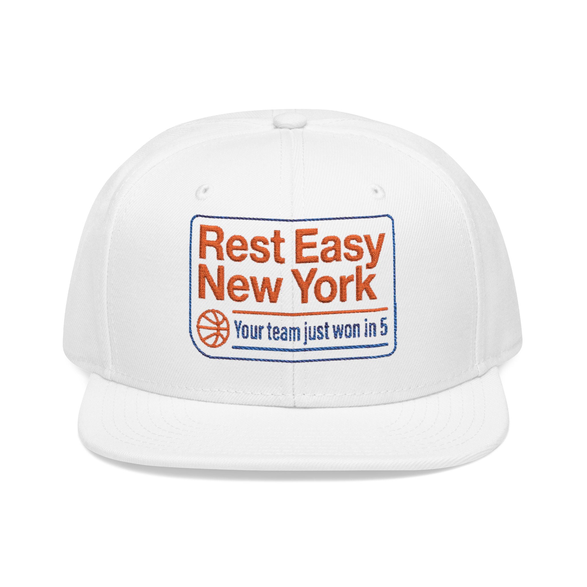 Vintage Lottery Ticket Embroidered Snapback Hat - Knicks in 5!