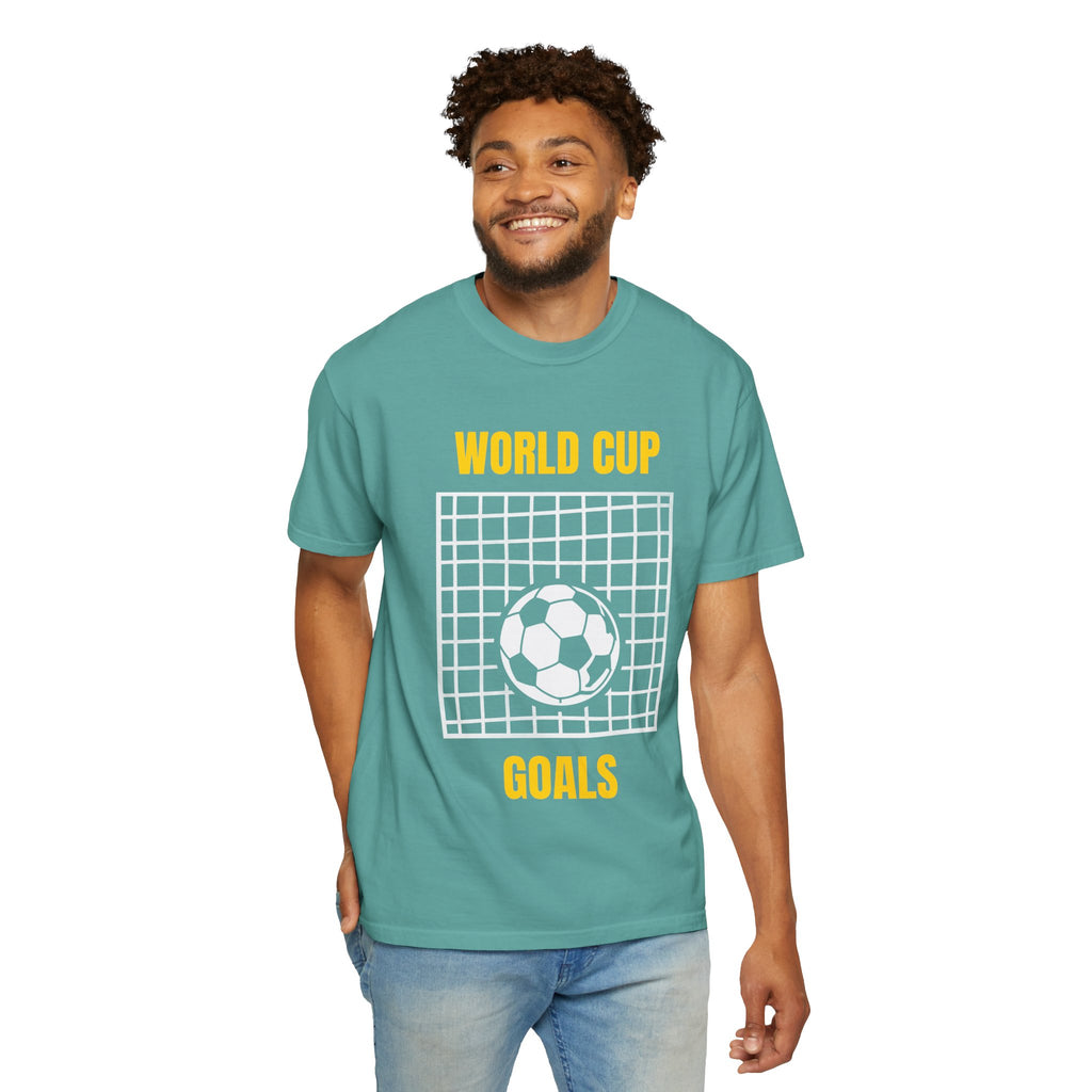 World Cup Goals T-Shirt – Soccer Goal Net & Ball Tee