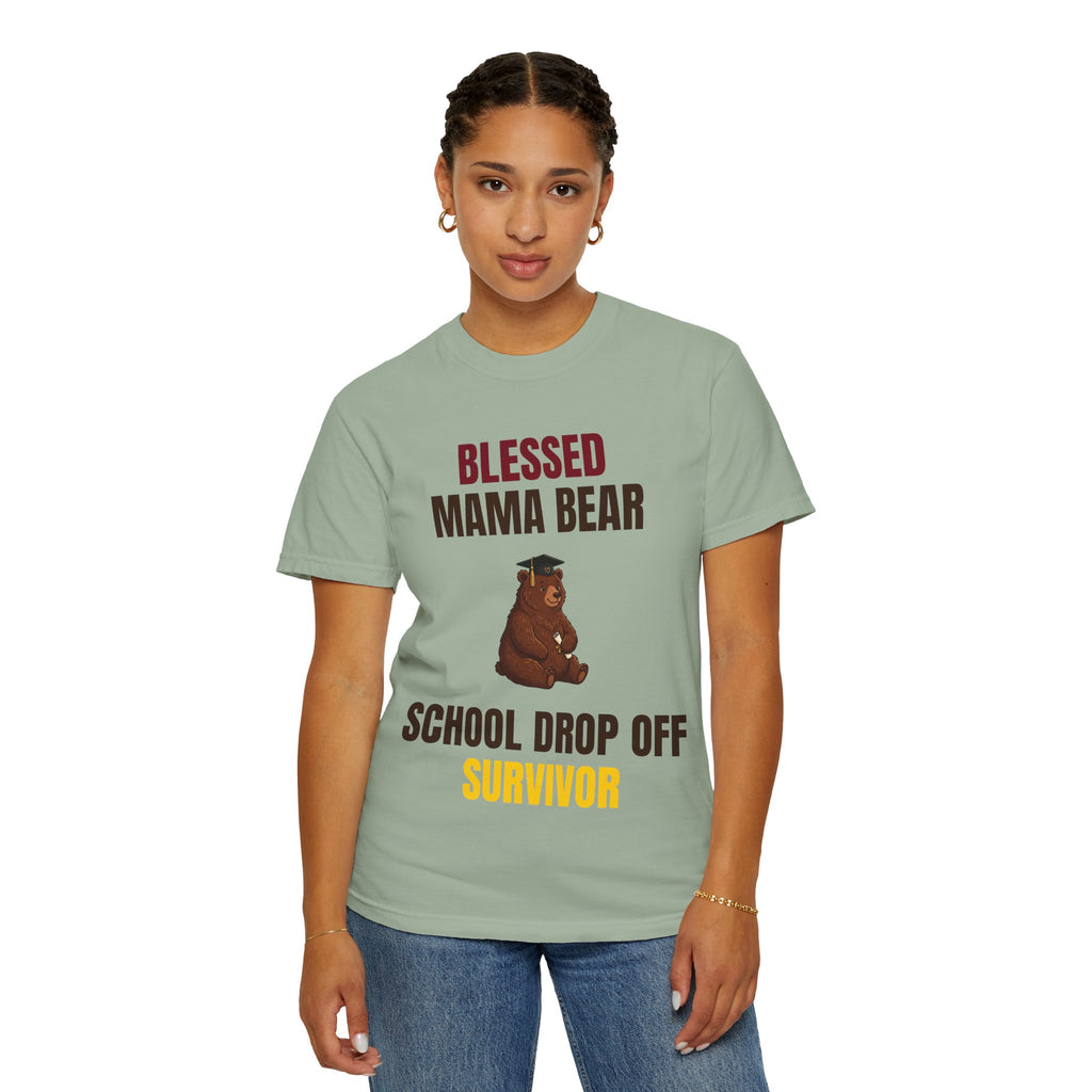 Mama Bear "School Drop Off Survivor" T-Shirt