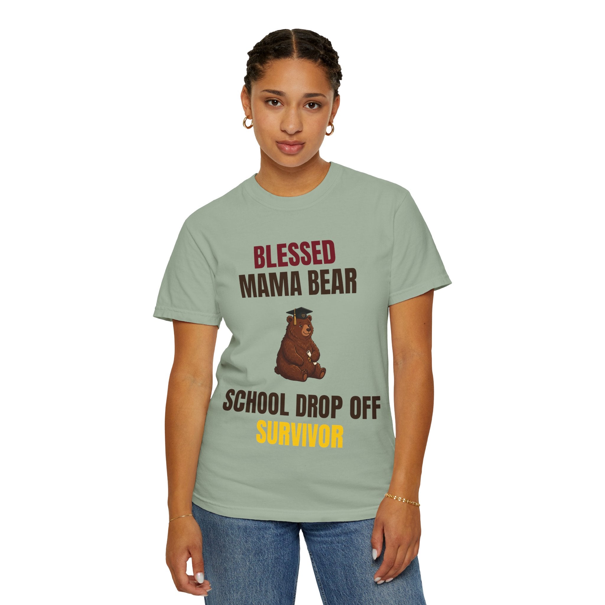 Mama Bear "School Drop Off Survivor" T-Shirt