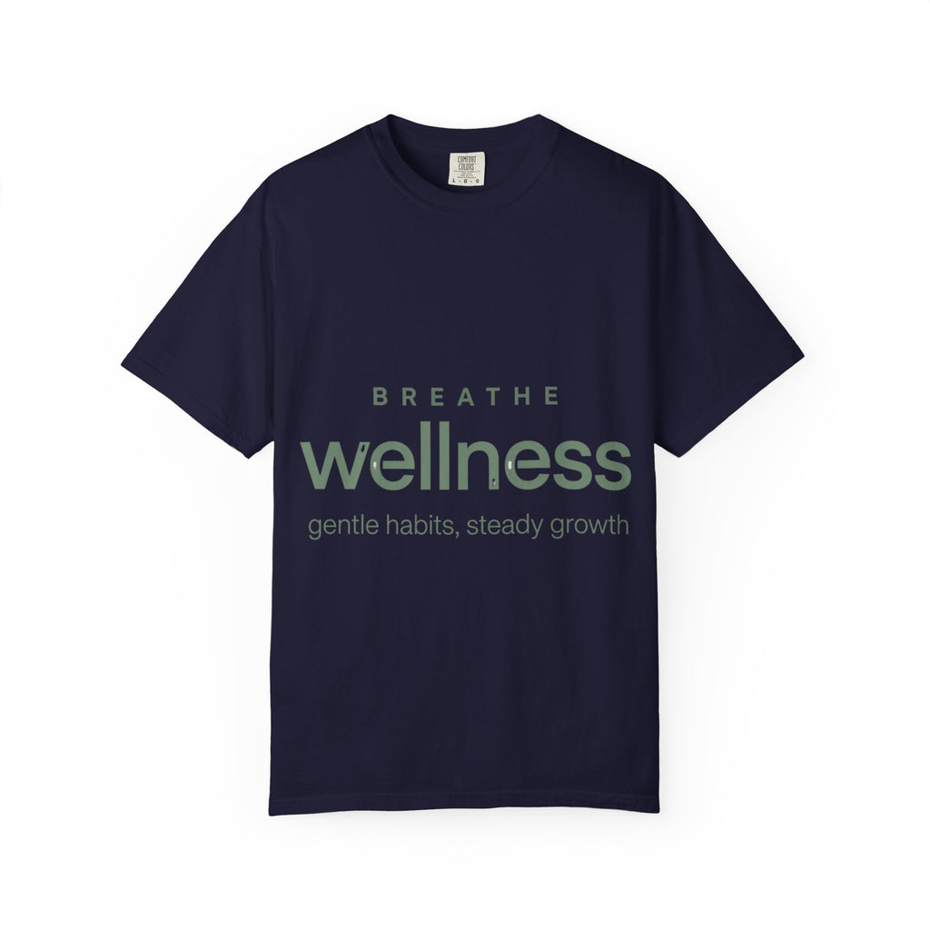 Wellness Breath T-Shirt — "Breathe Wellness" Mindful Graphic Tee