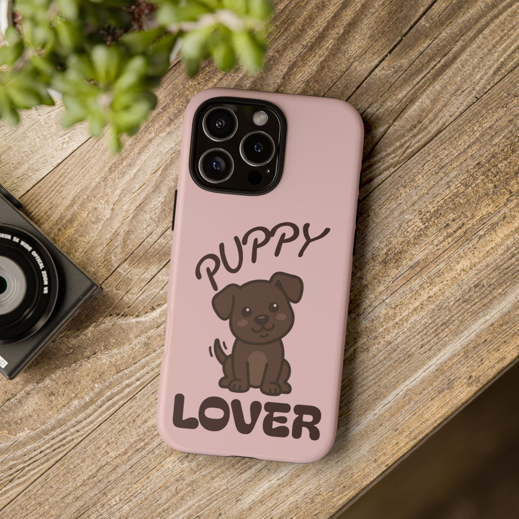 Puppy Lover Phone Case — Cute Brown Puppy Tough Phone Cover