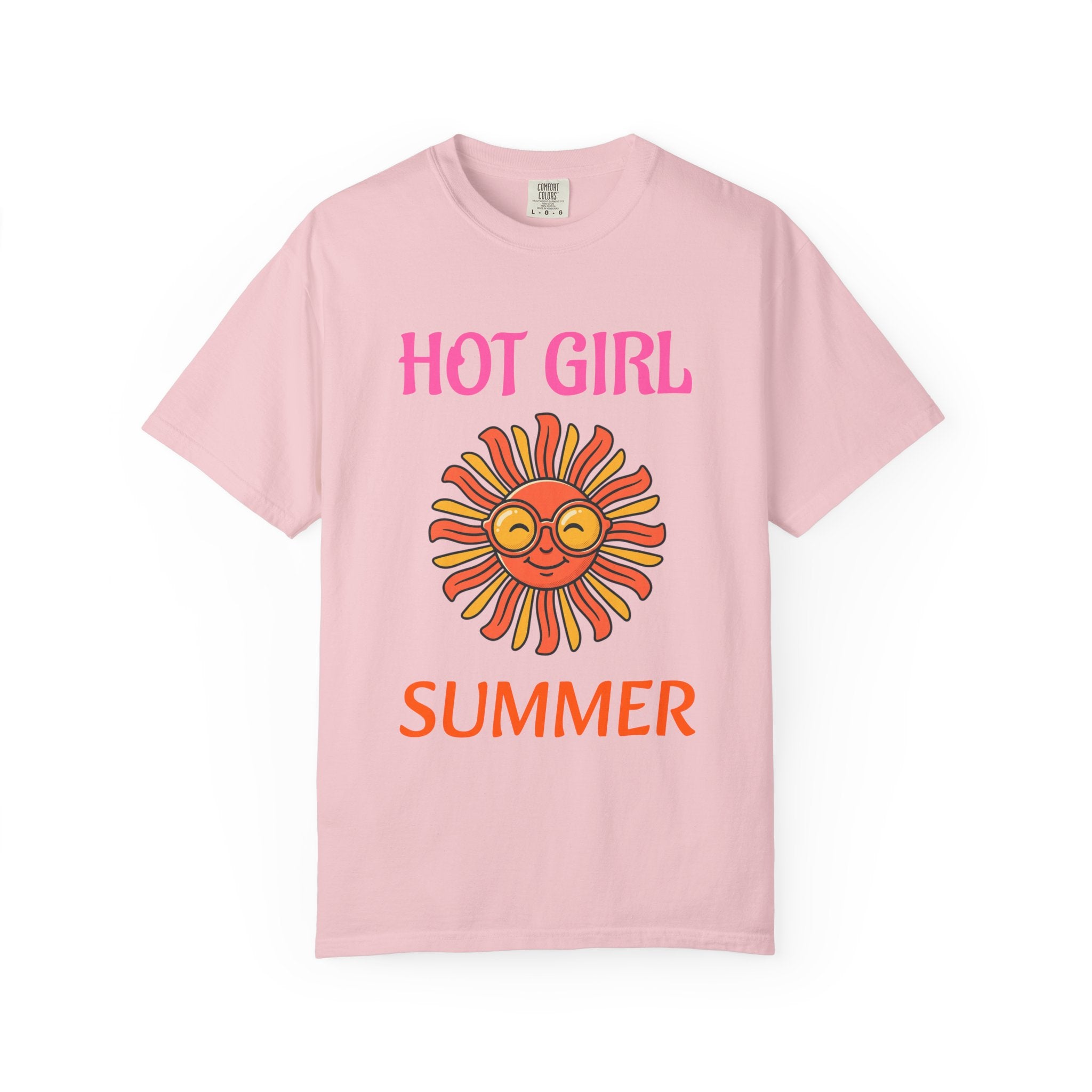 Hot Girl Summer T-Shirt — Retro Smiling Sun Graphic Tee