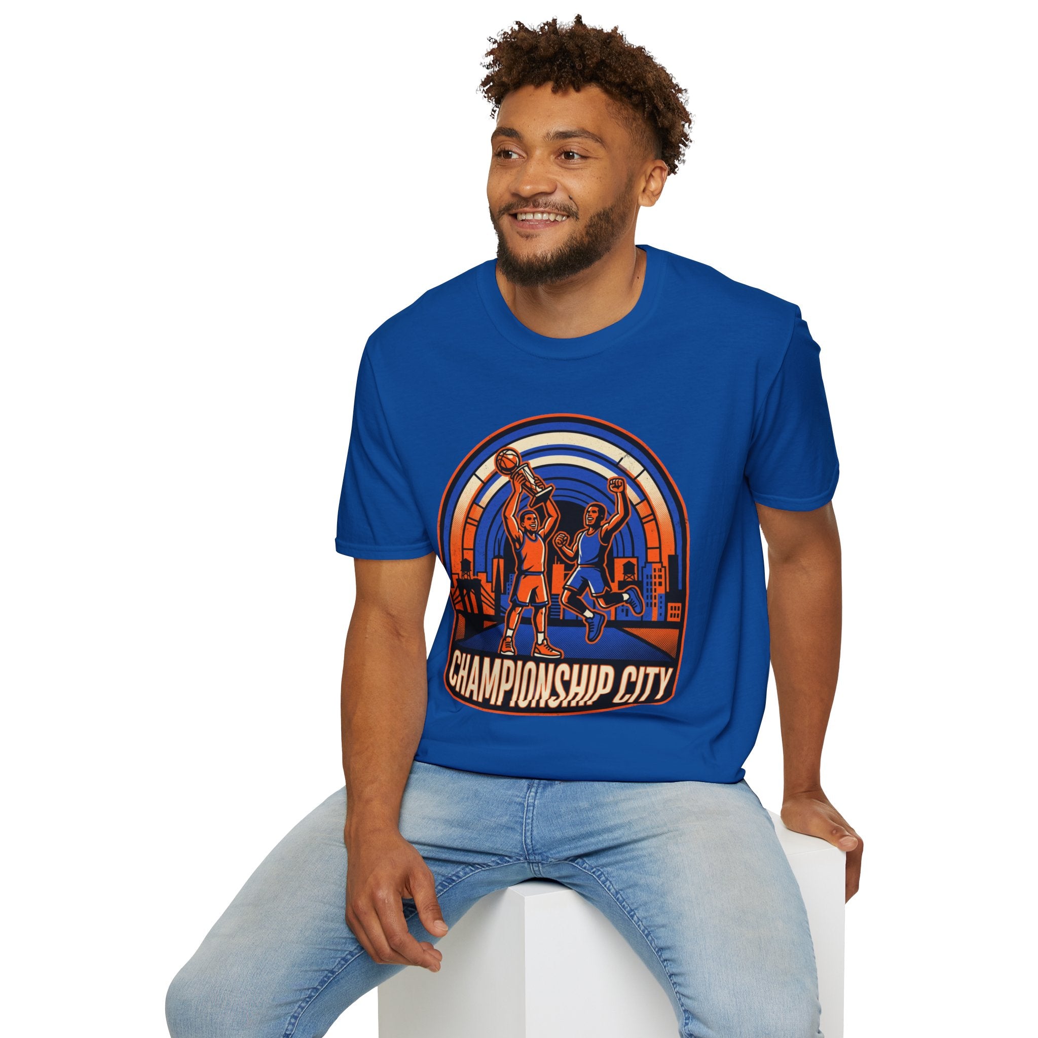 Championship City Basketball T-Shirt — Retro Winners Hoop Tee