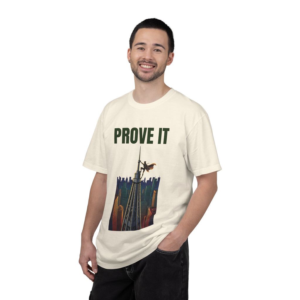 Prove It T‑Shirt — Parkour Rooftop Silhouette Graphic Tee