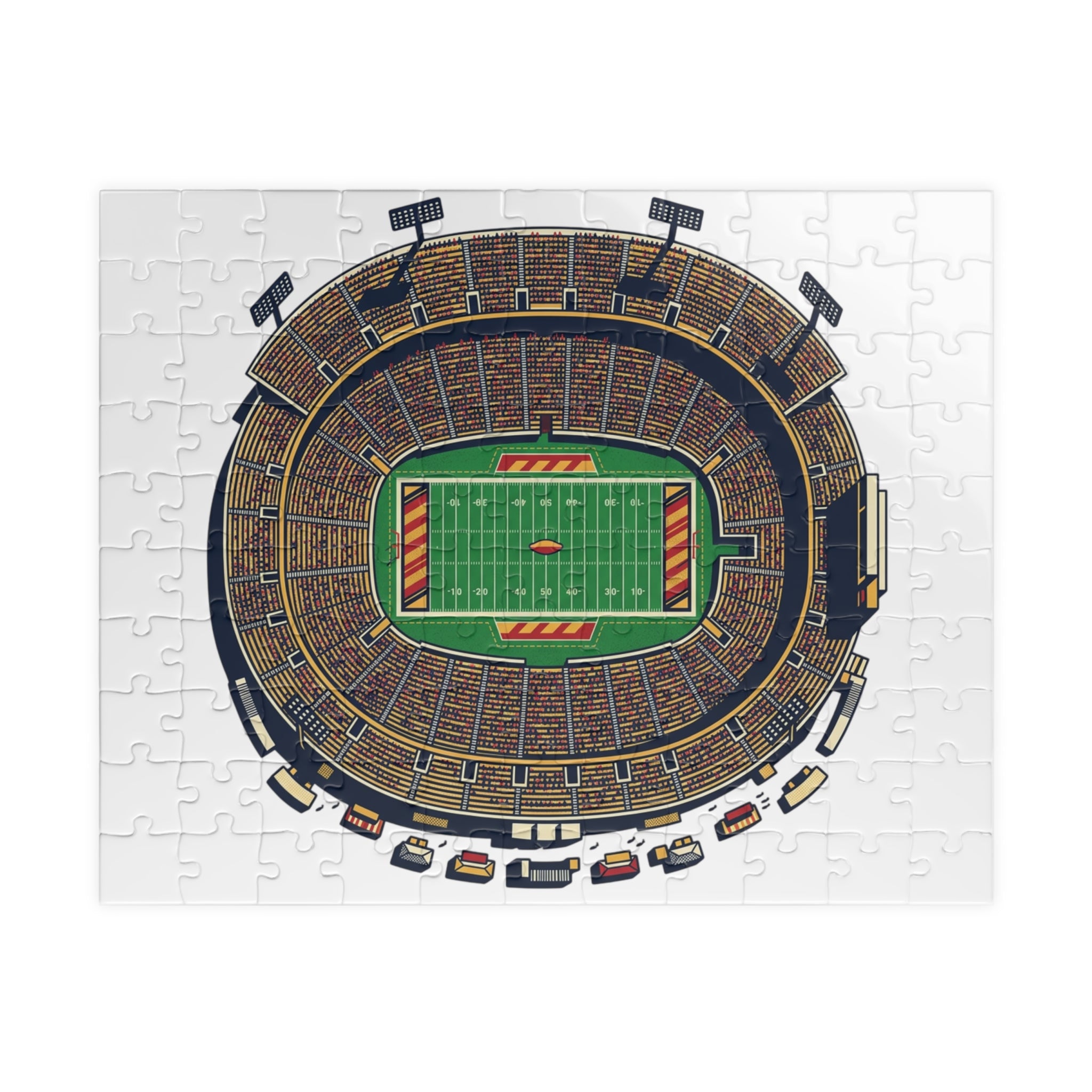 Stadium Aerial View Jigsaw Puzzle — Football Field Puzzle (110 or 520 pcs)