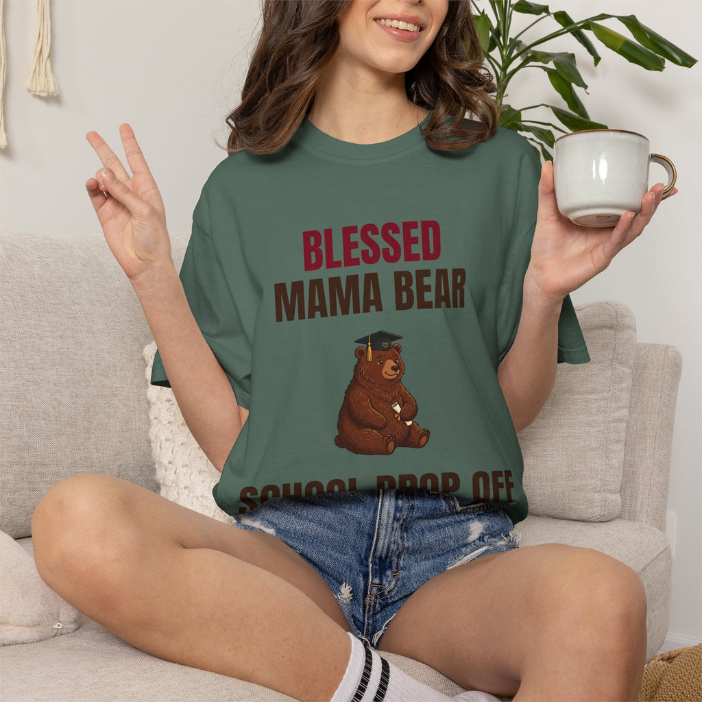 Mama Bear "School Drop Off Survivor" T-Shirt