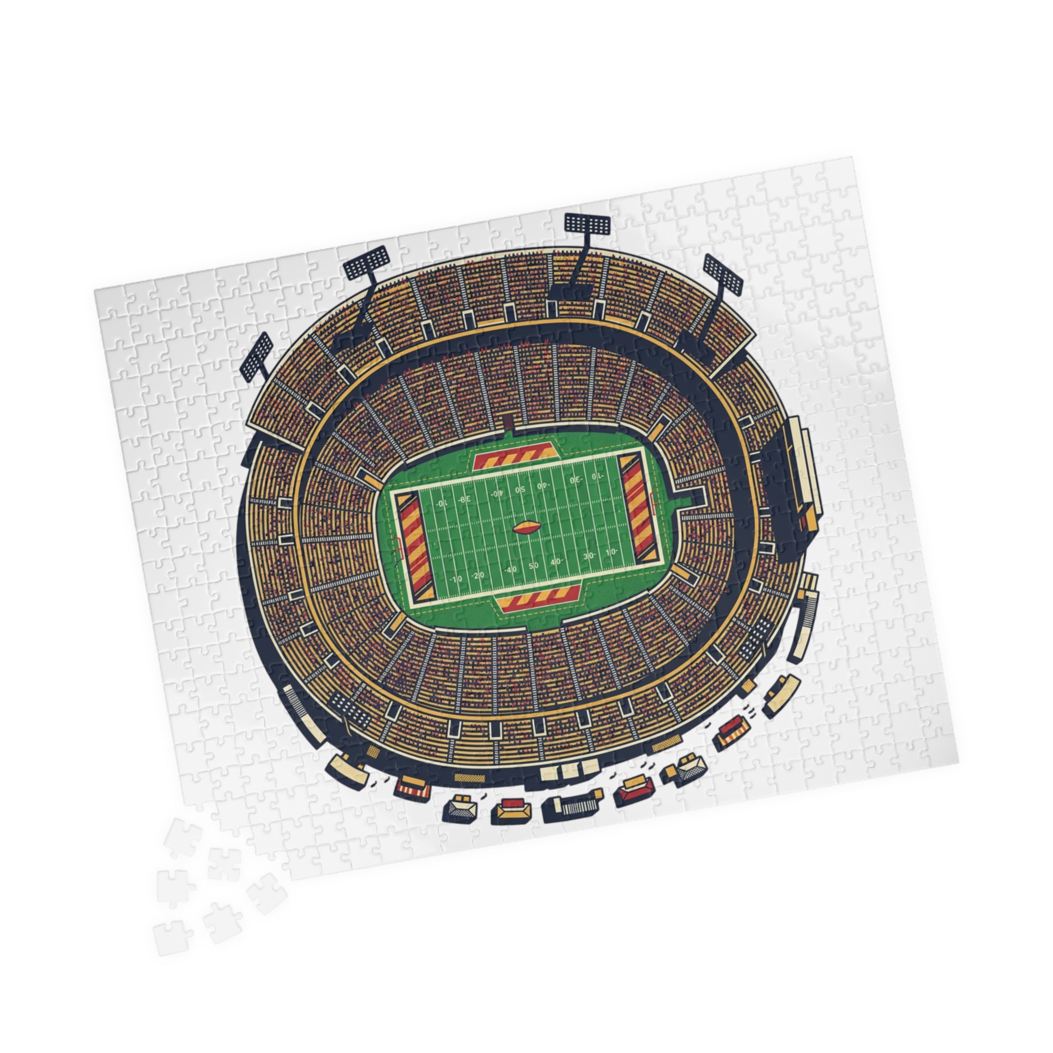 Stadium Aerial View Jigsaw Puzzle — Football Field Puzzle (110 or 520 pcs)