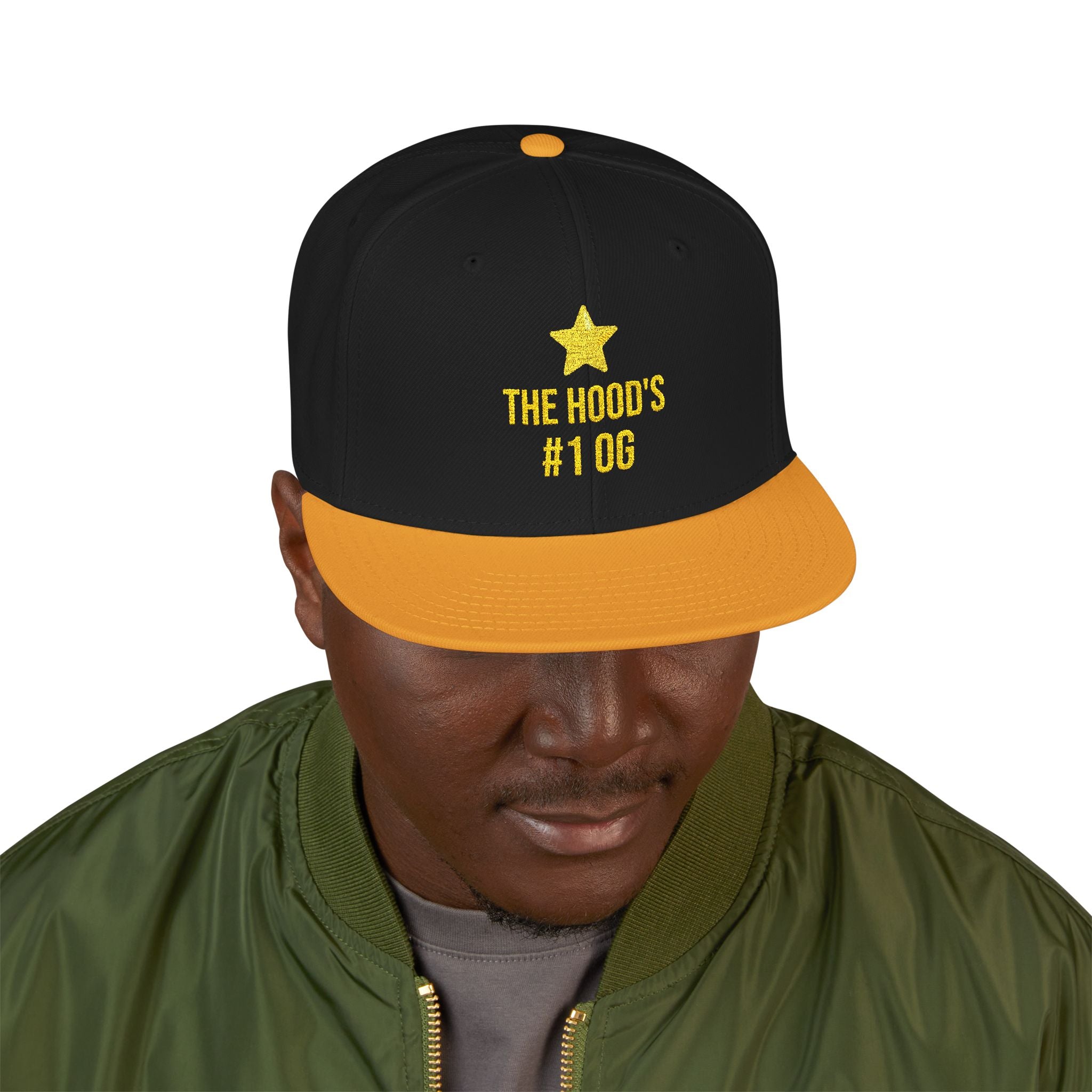 Hood's #1 OG Embroidered Snapback Hat — Street Style Cap