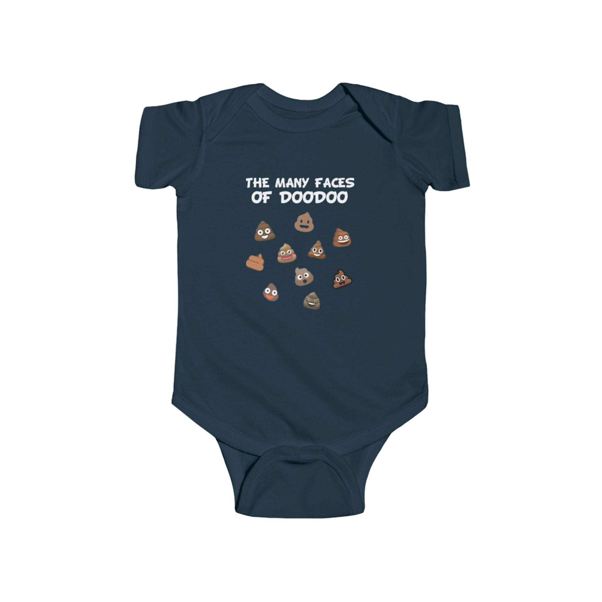 Infant Bodysuit - "The Many Faces of Doodoo" Cute Poop Emoji Baby Onesie