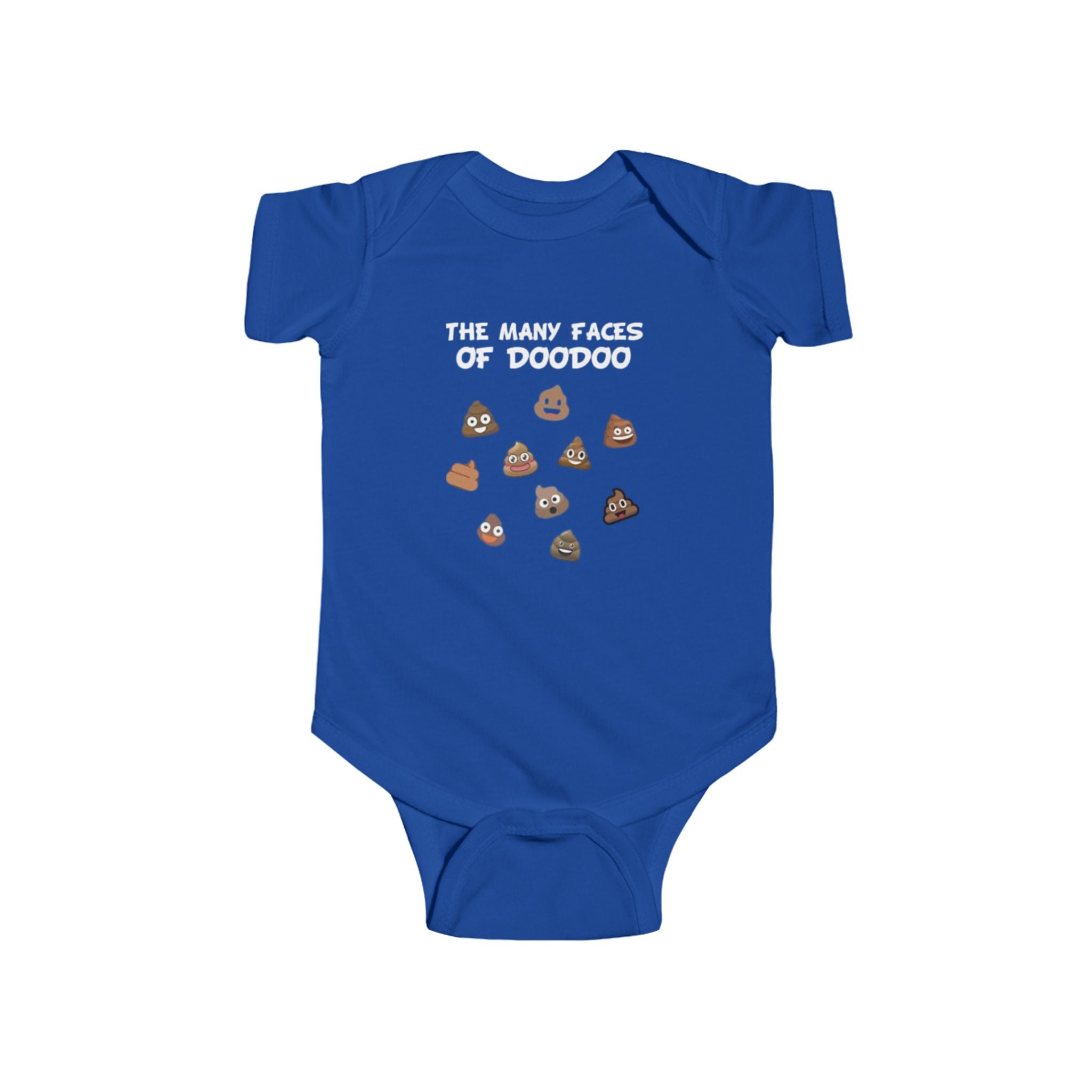 Infant Bodysuit - "The Many Faces of Doodoo" Cute Poop Emoji Baby Onesie