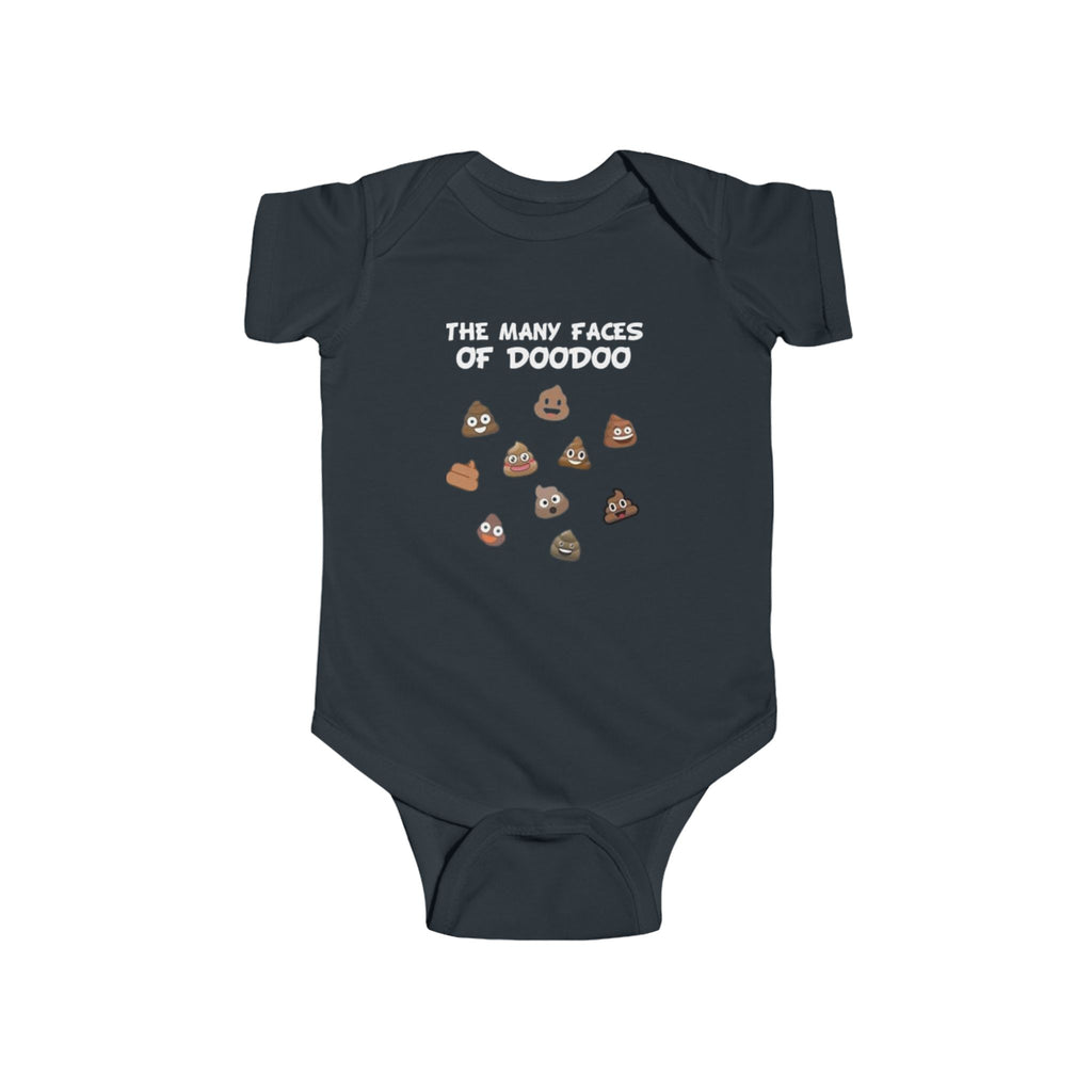 Infant Bodysuit - "The Many Faces of Doodoo" Cute Poop Emoji Baby Onesie
