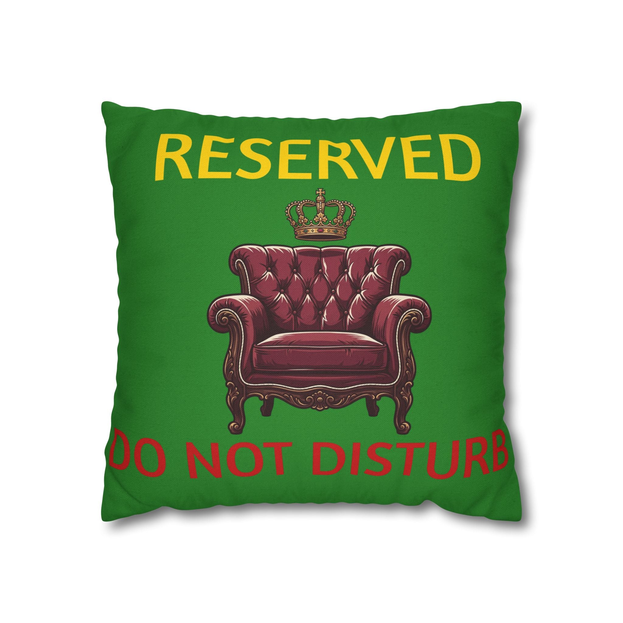 Reserved Dad's Spot Pillowcase — 'Dad's Spot' Decorative Throw Pillowcase