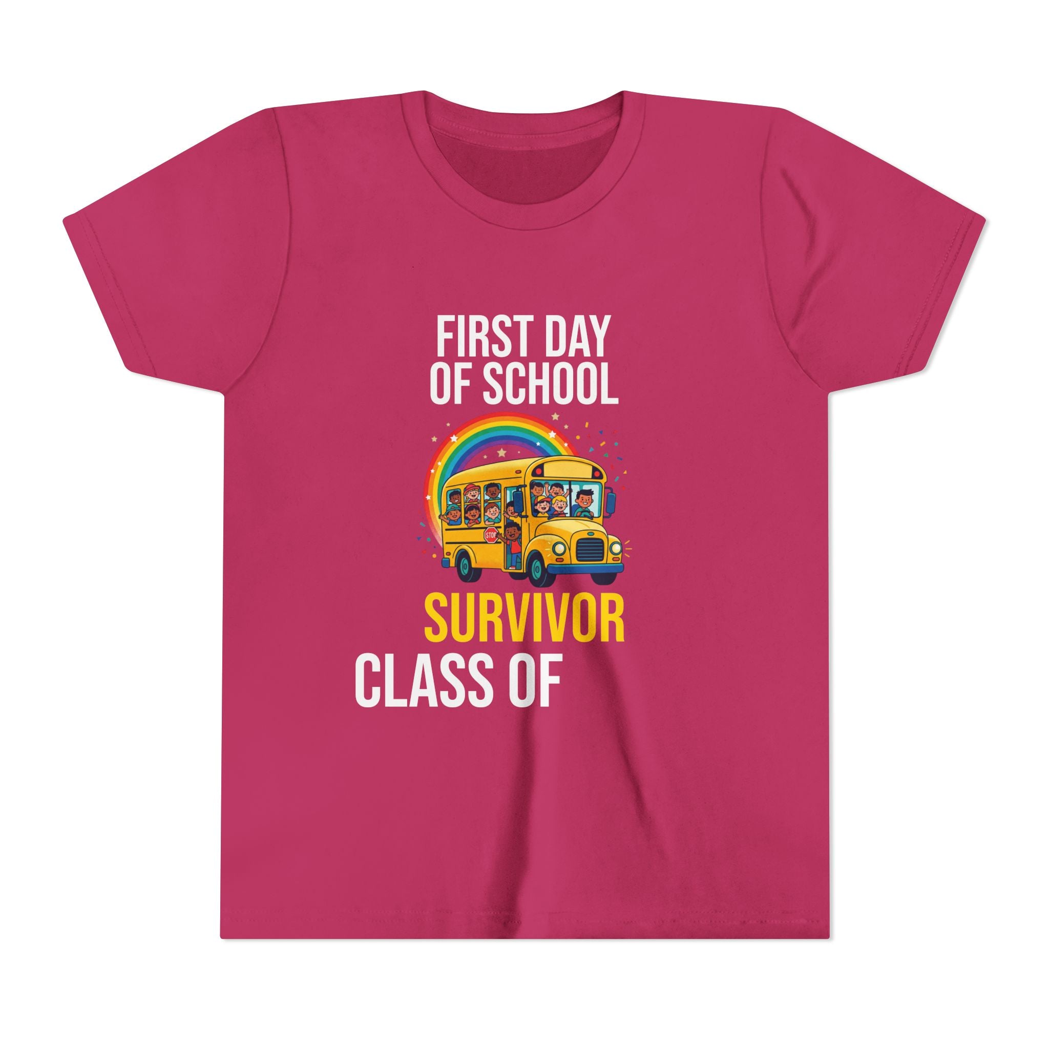 First Day Of School Survivor T-Shirt — Funny Back To School Kids Gift Tee