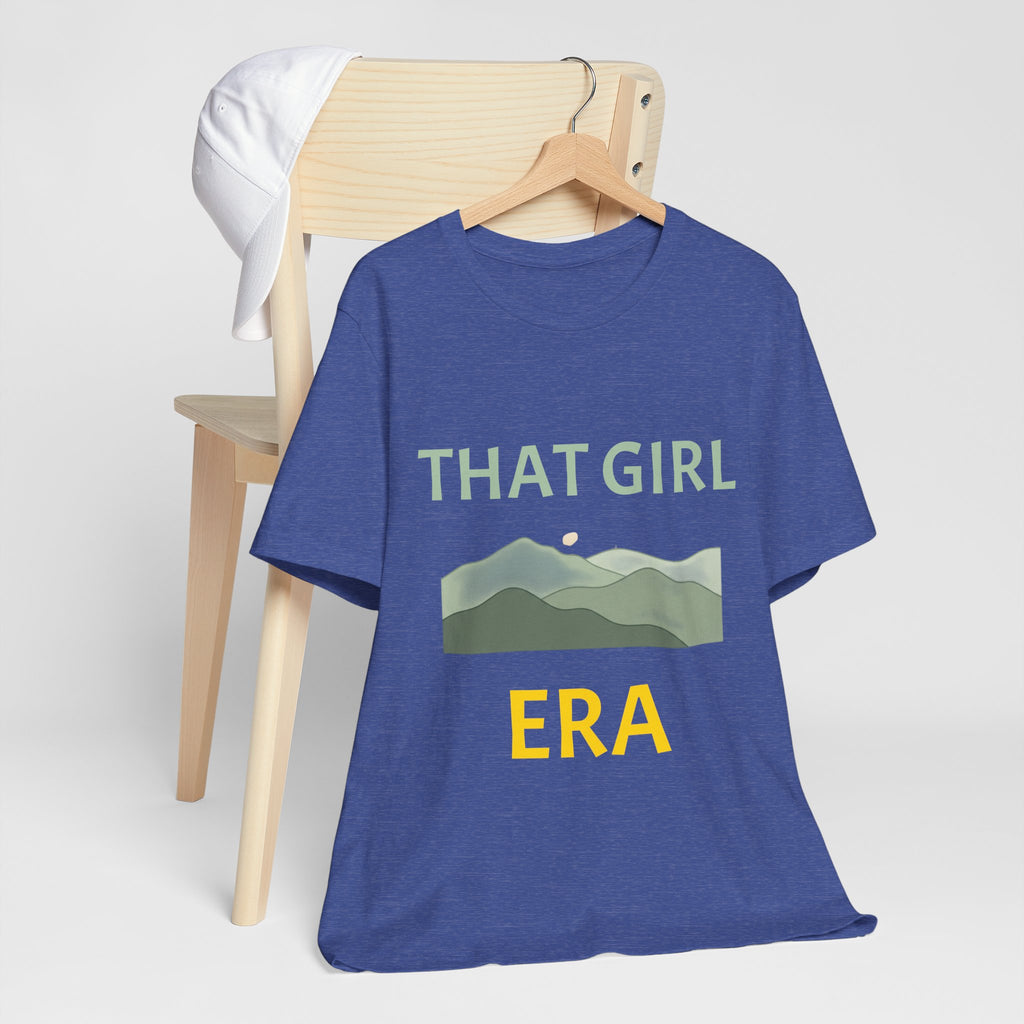 That Girl Era T-Shirt – Retro Mountain Graphic Tee for Empowered Women