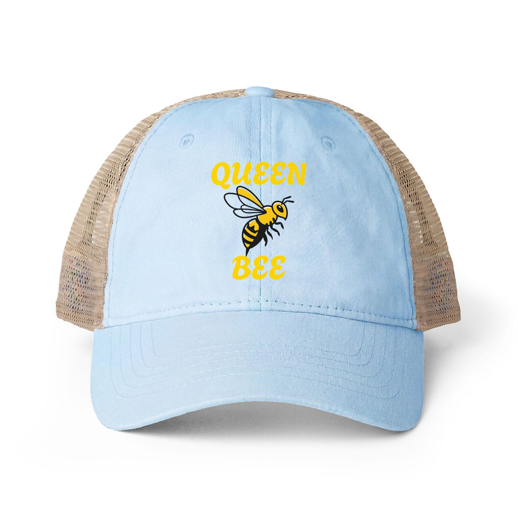 Queen Bee Energy Women's Washed Mesh-Back Cap