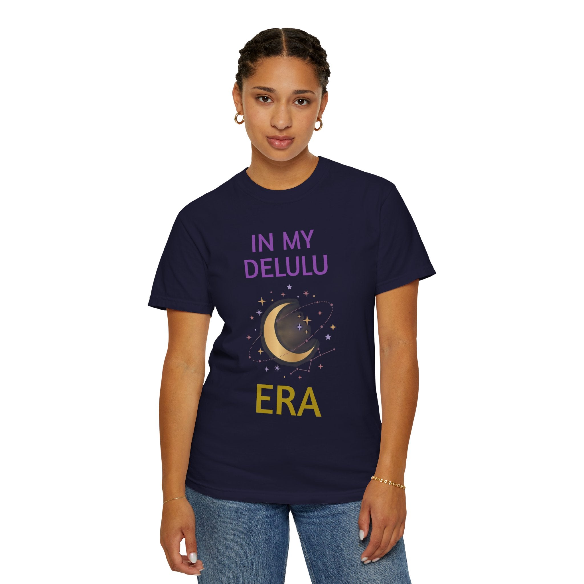 In My Delulu Era T-Shirt — Moon & Stars Graphic Tee