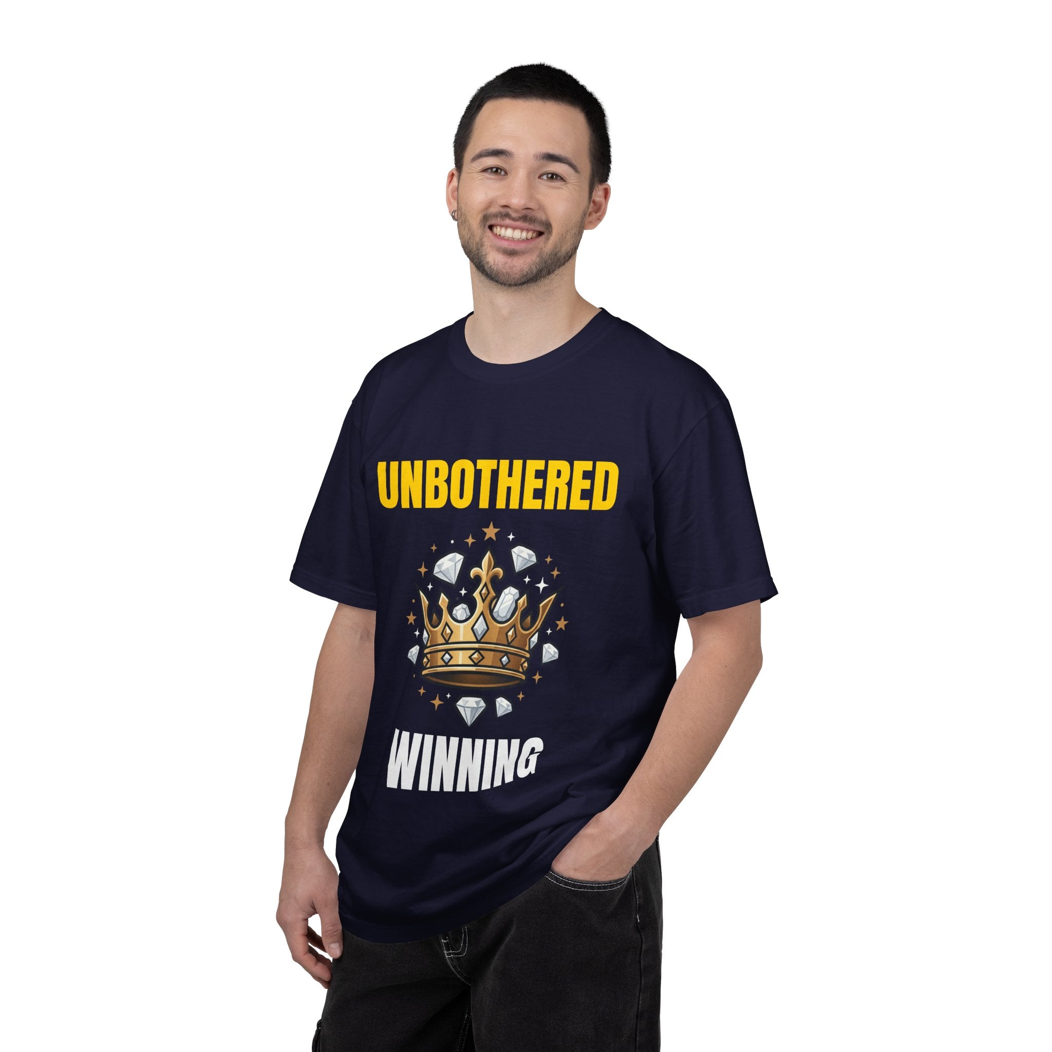Unbothered Winning T-Shirt — Crown Graphic Motivational Tee